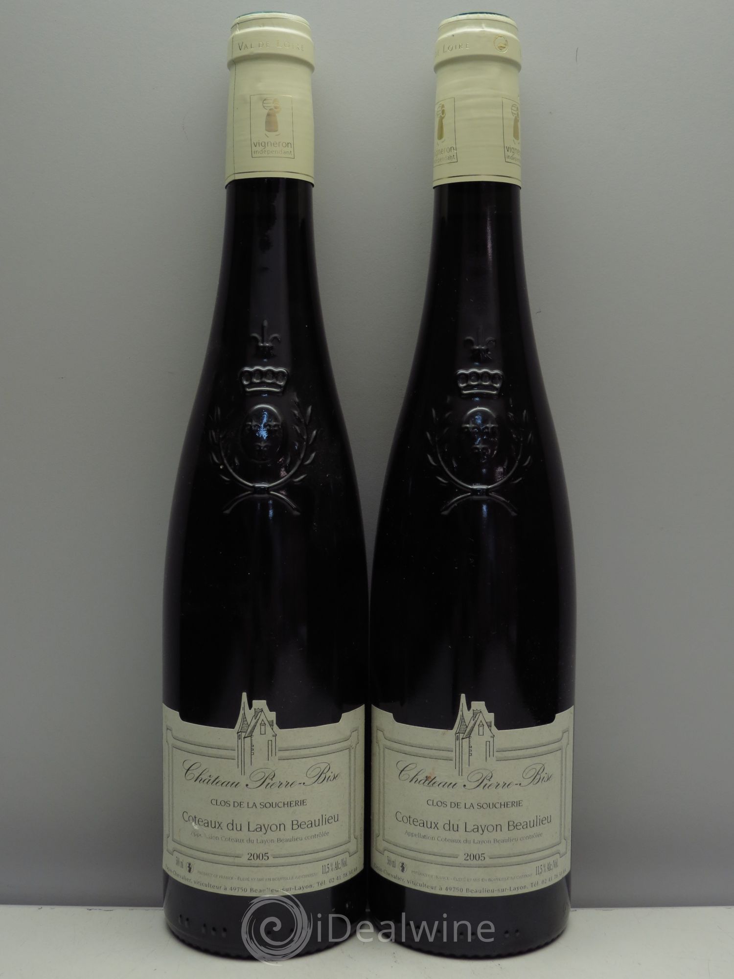 Coteaux du Layon Beaulieu Clos de la Soucherie Domaine Pierre Bise (50cl) 2005 - Lotto di 2 bottiglie - 0