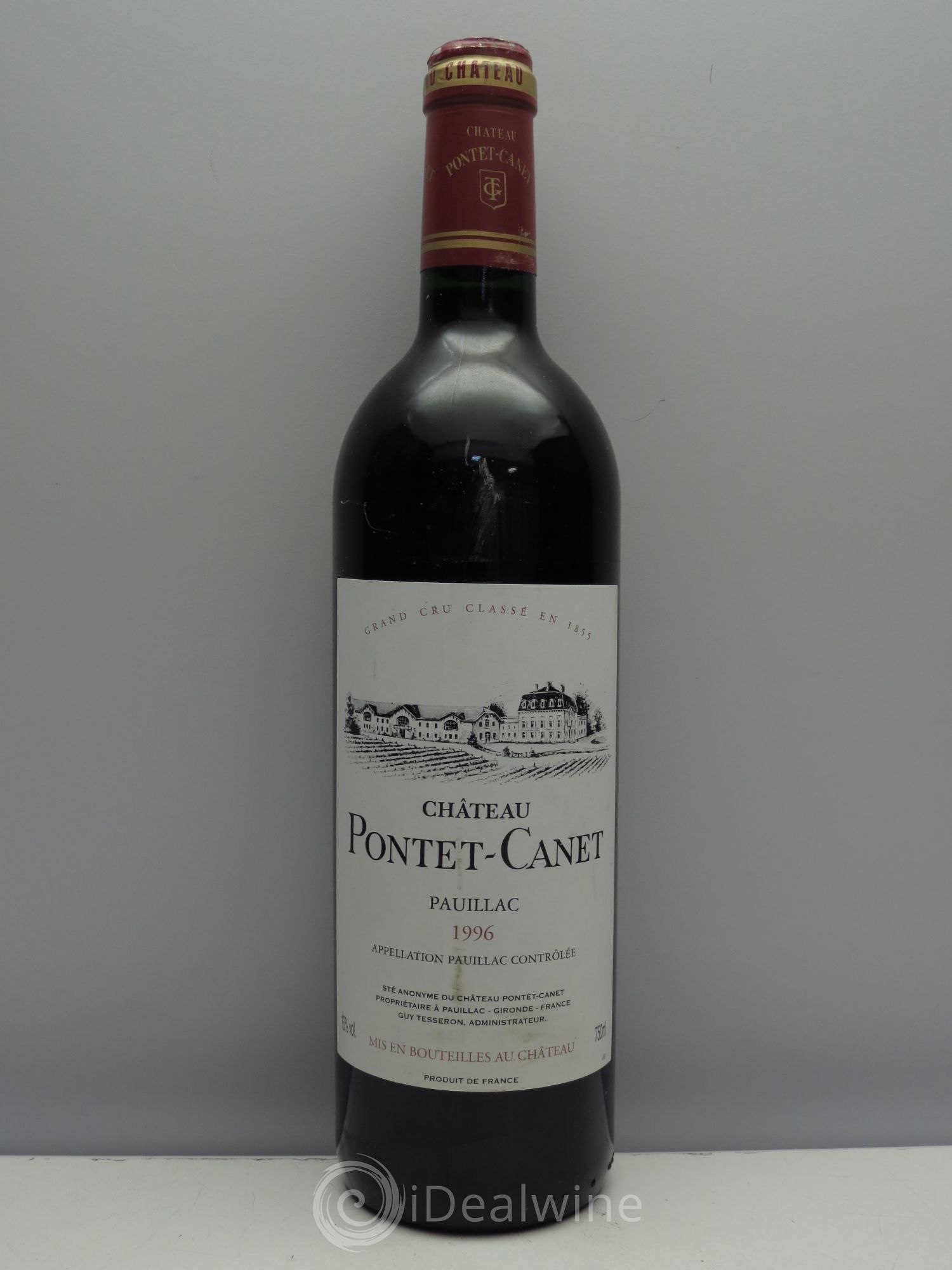 Château Pontet Canet 5ème Grand Cru Classé 1996 - Lot de 1 bouteille - 0