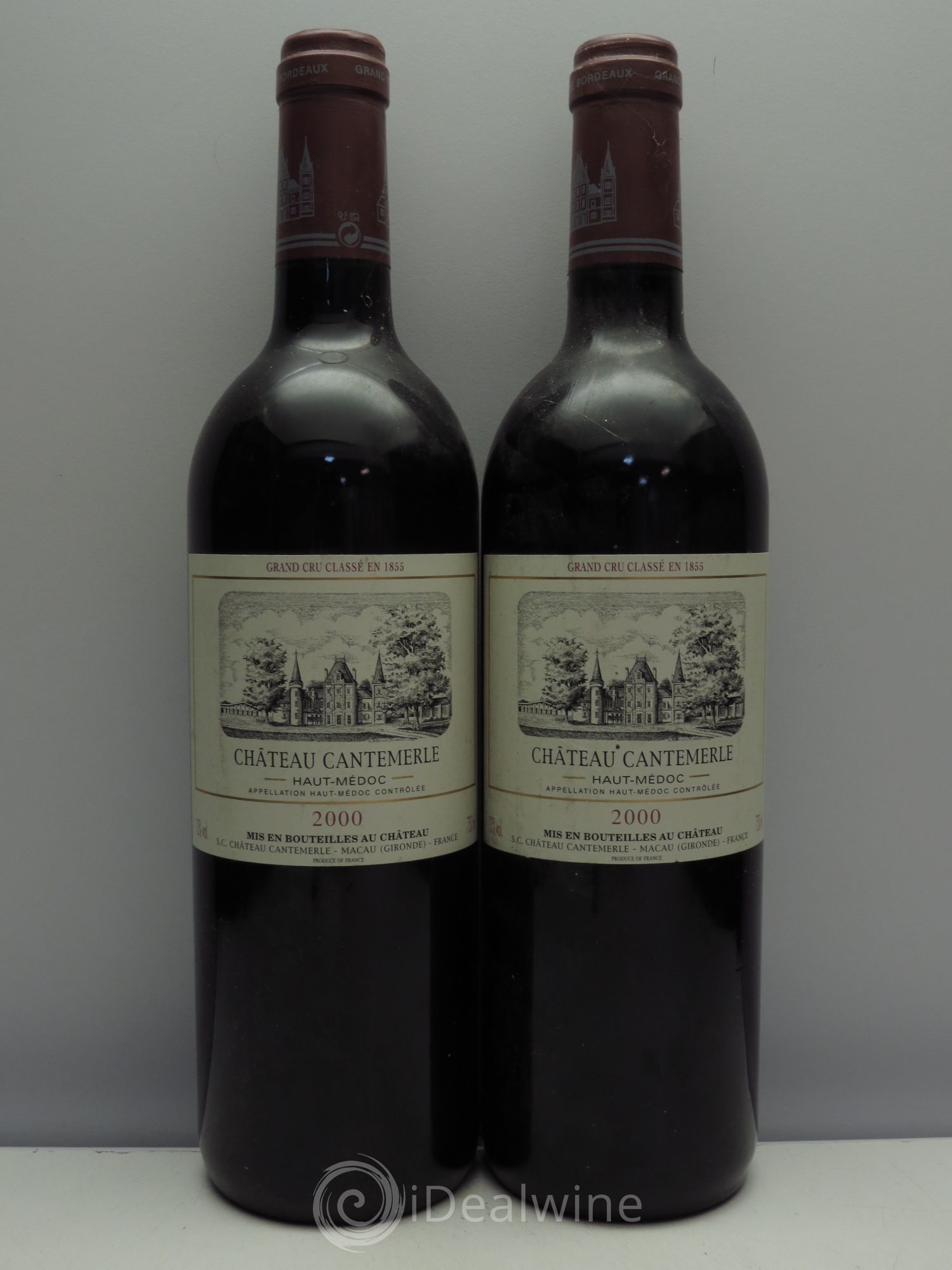 Château Cantemerle 5ème Grand Cru Classé 2000 - Lot de 2 bouteilles - 0