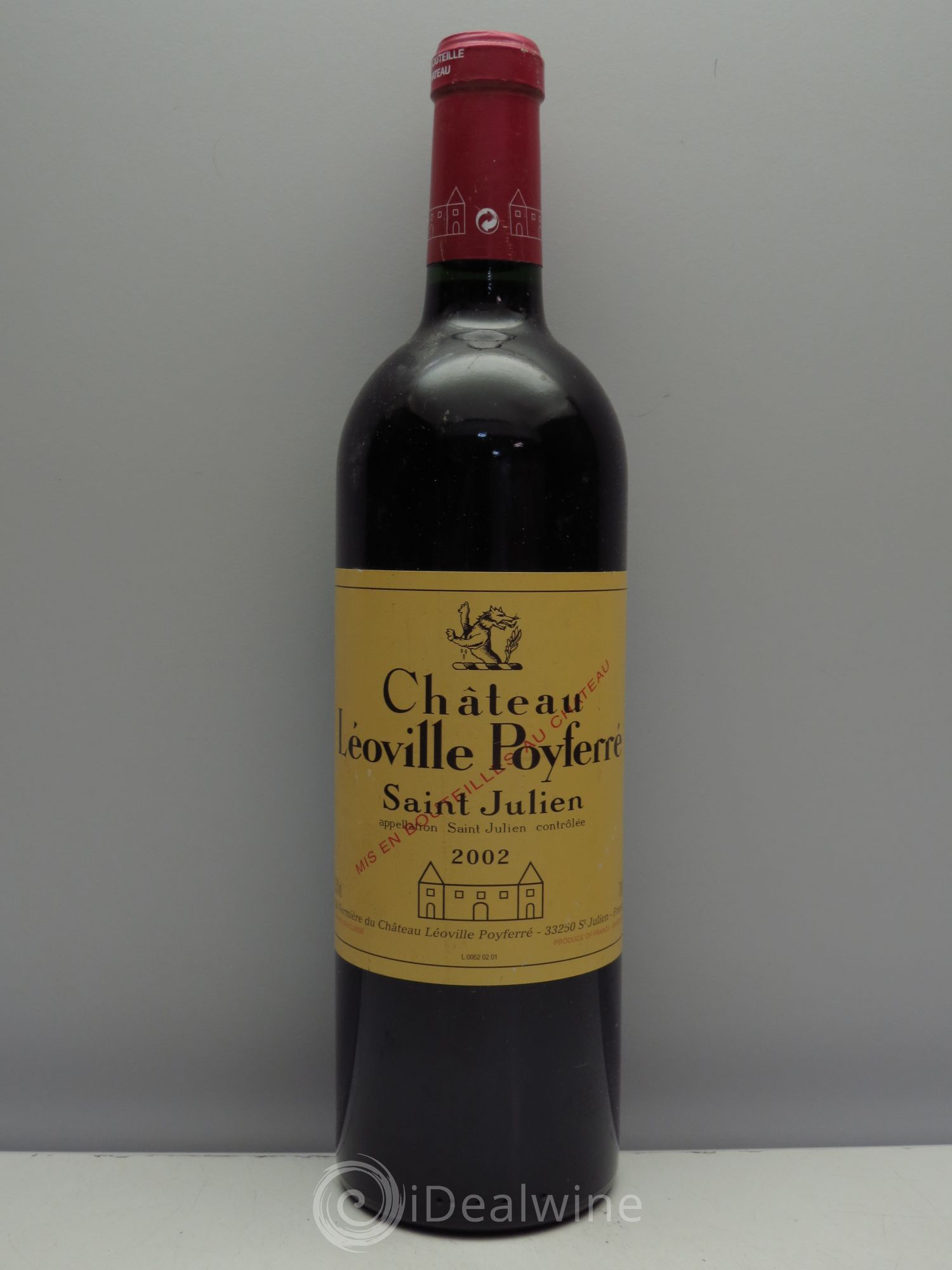 Château Léoville Poyferré 2ème Grand Cru Classé 2002 - Lot de 1 bouteille - 0