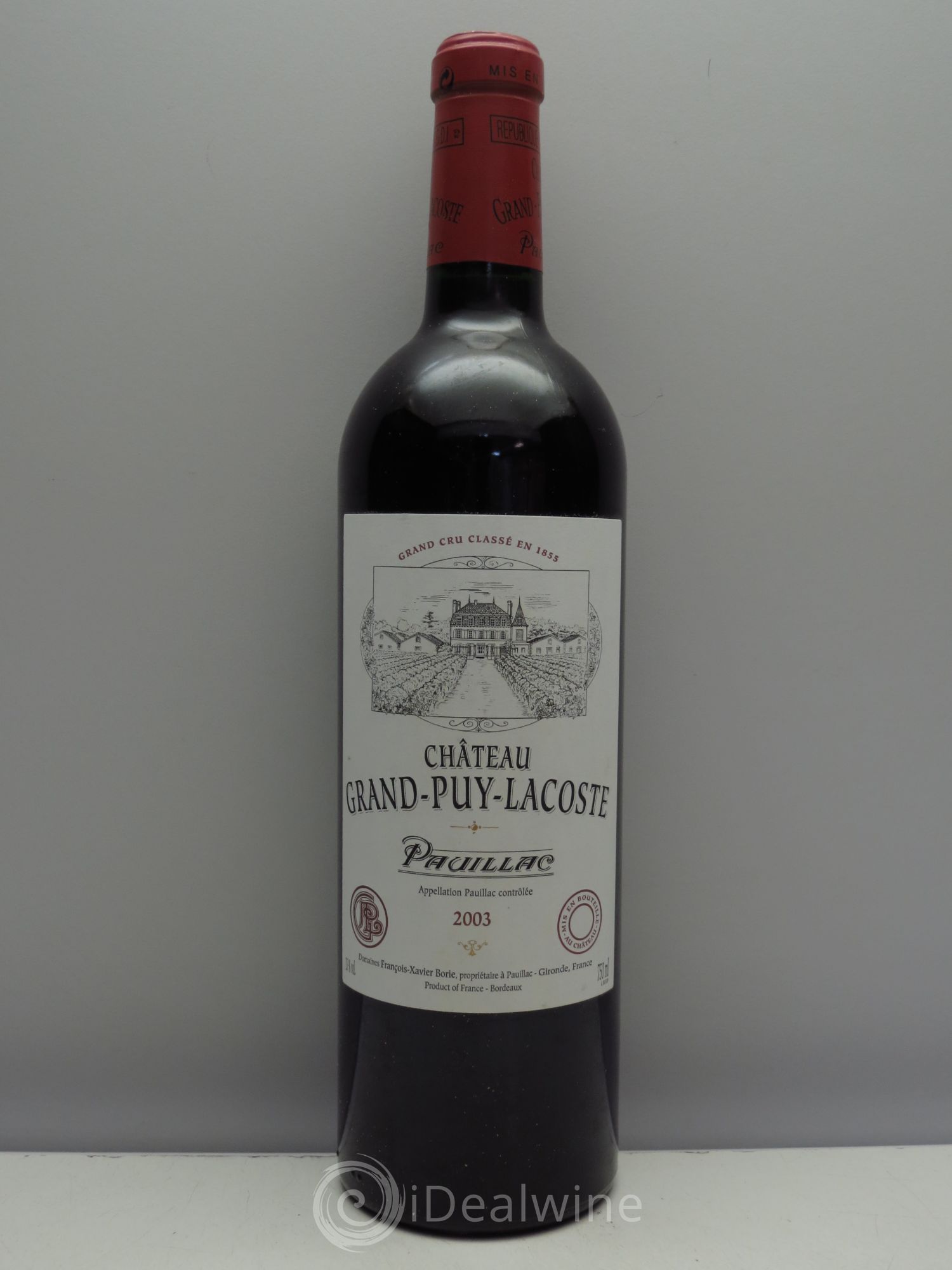 Château Grand Puy Lacoste 5ème Grand Cru Classé 2003 - Lot de 1 bouteille - 0