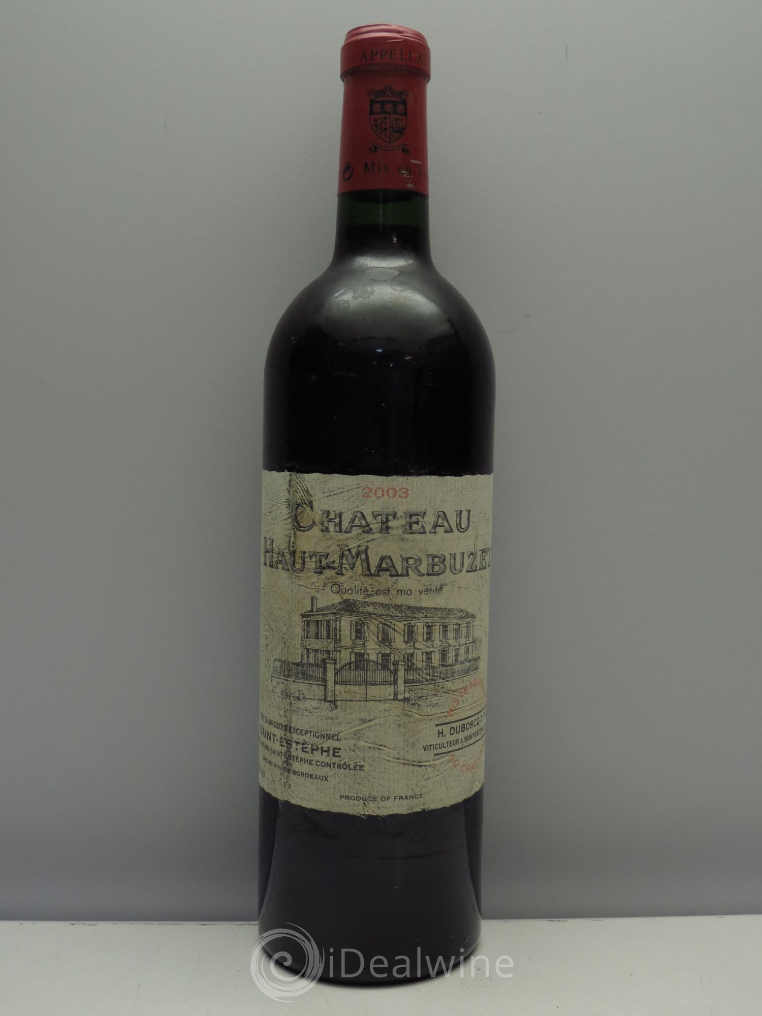 Château Haut Marbuzet 2003 - Lot de 1 bouteille - 0