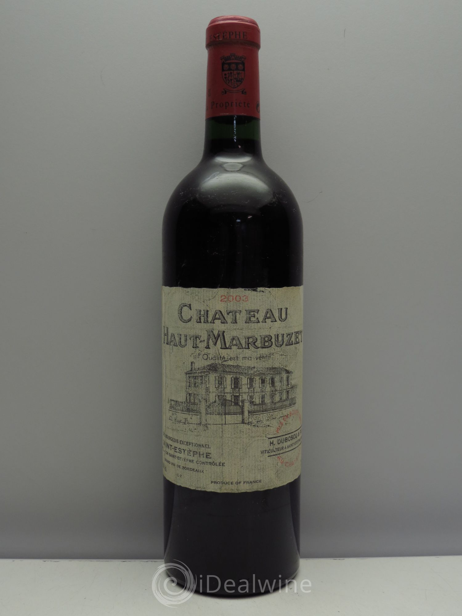 Château Haut Marbuzet 2003 - Lot de 1 bouteille - 0