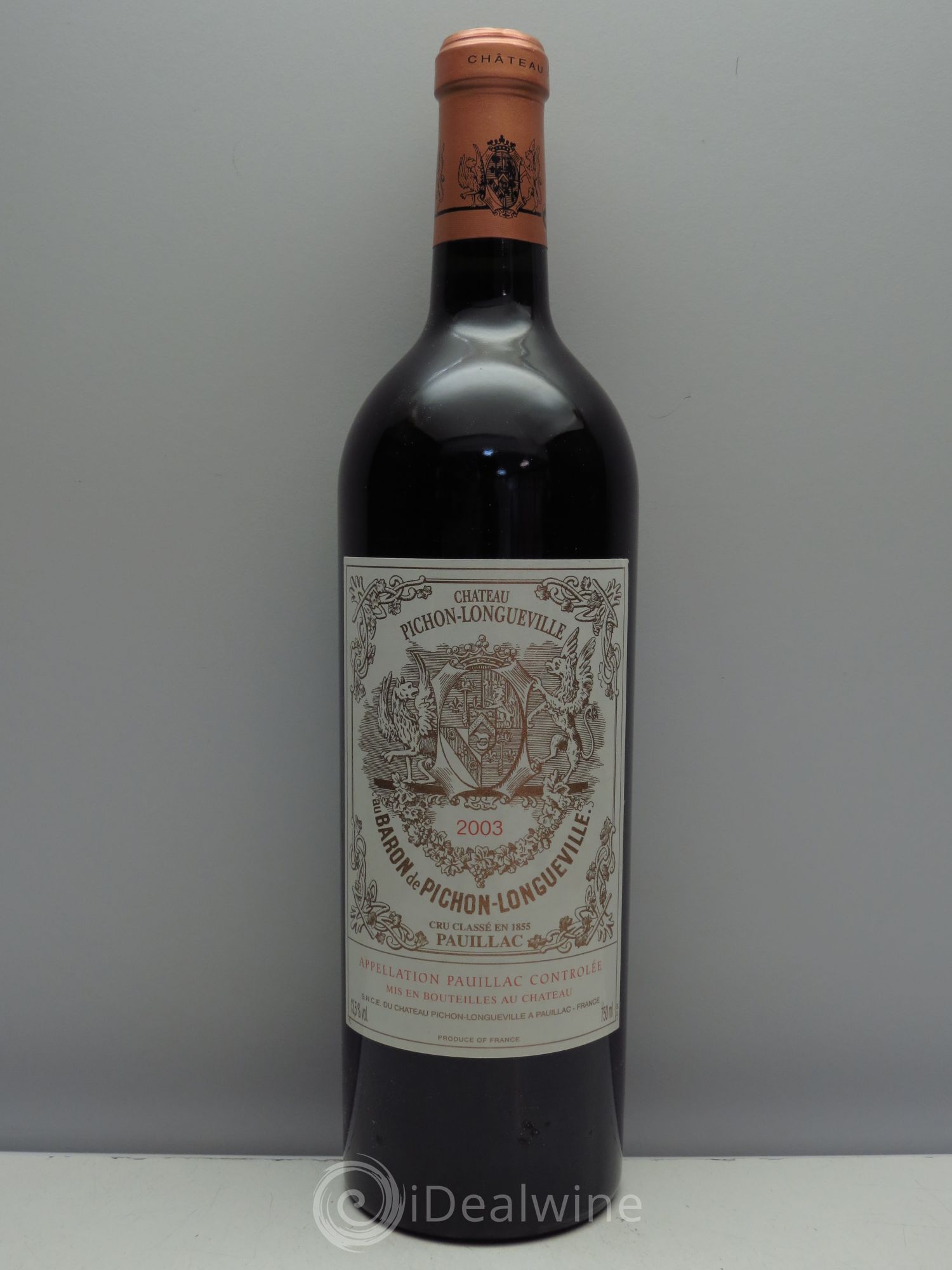 Pichon Longueville Baron 2ème Grand Cru Classé 2003 - Lot de 1 bouteille - 0