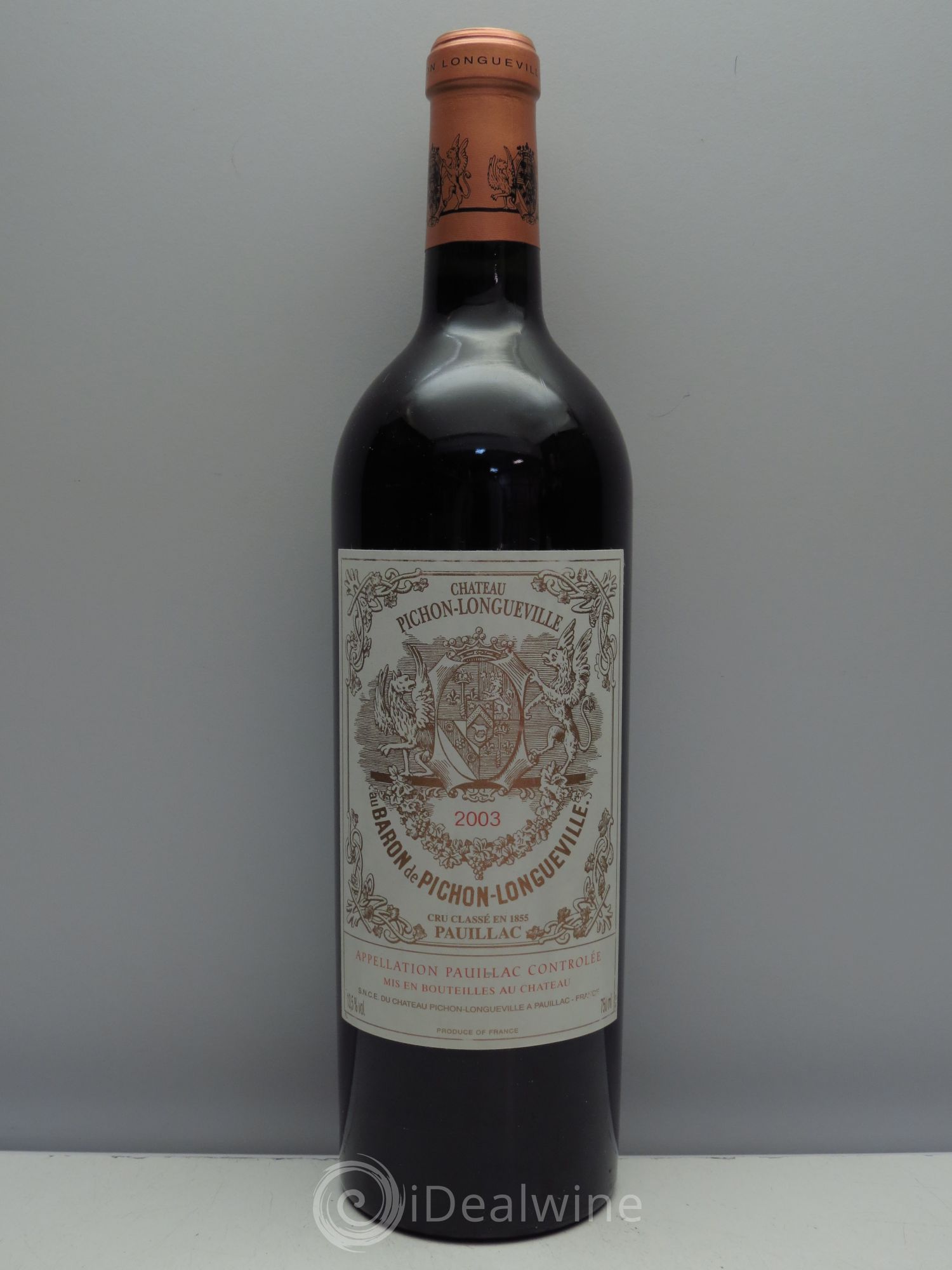 Pichon Longueville Baron 2ème Grand Cru Classé 2003 - Lot de 1 bouteille - 0