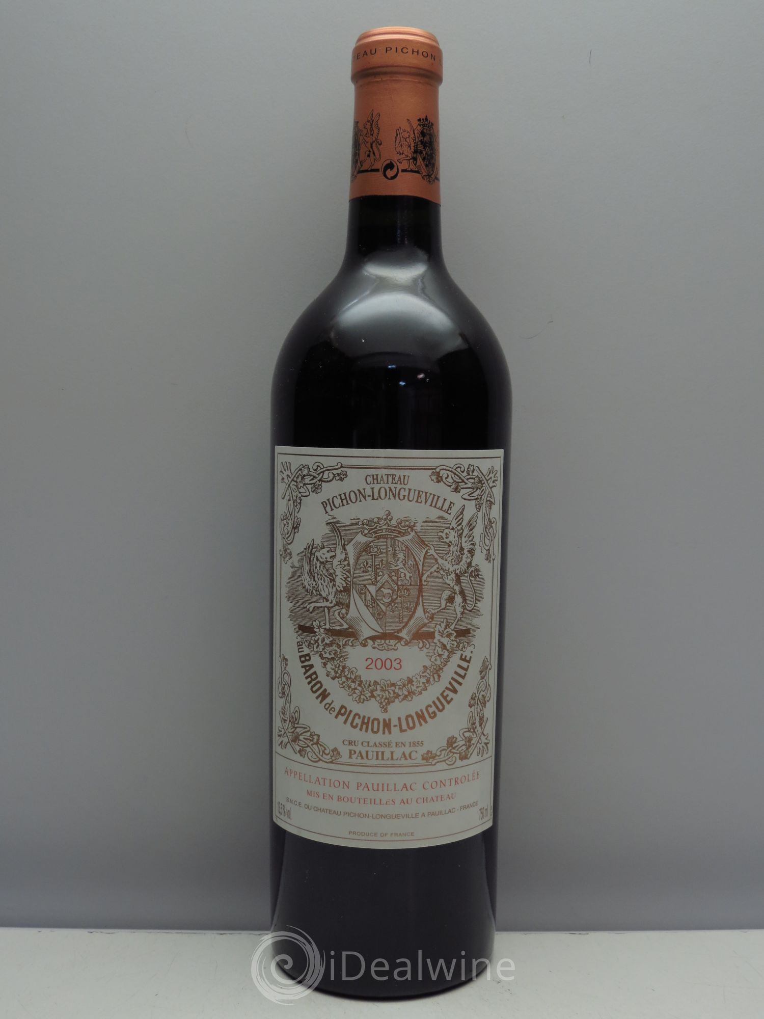 Pichon Longueville Baron 2ème Grand Cru Classé 2003 - Lot de 1 bouteille - 0