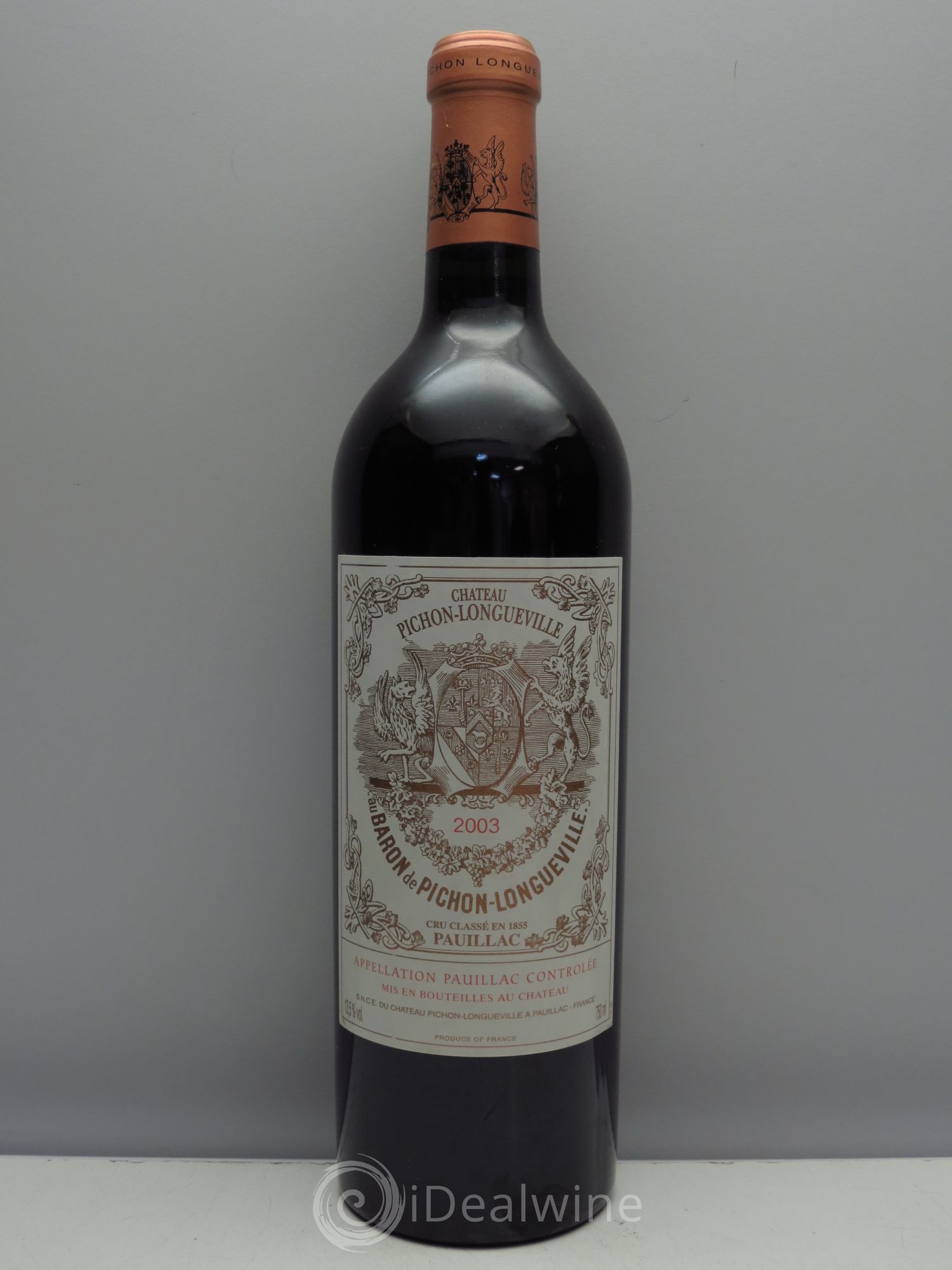 Pichon Longueville Baron 2ème Grand Cru Classé 2003 - Lot de 1 bouteille - 0