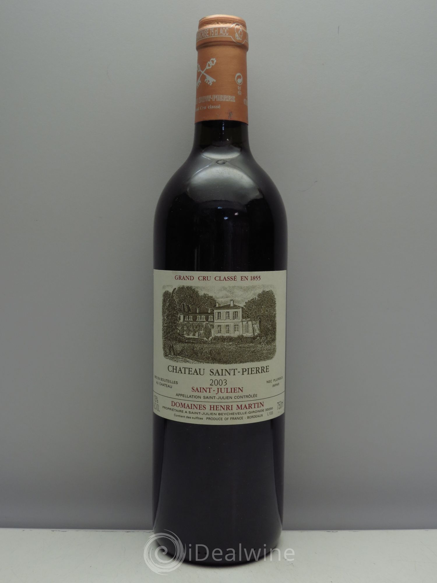 Château Saint-Pierre 4ème Grand Cru Classé 2003 - Lot de 1 bouteille - 0