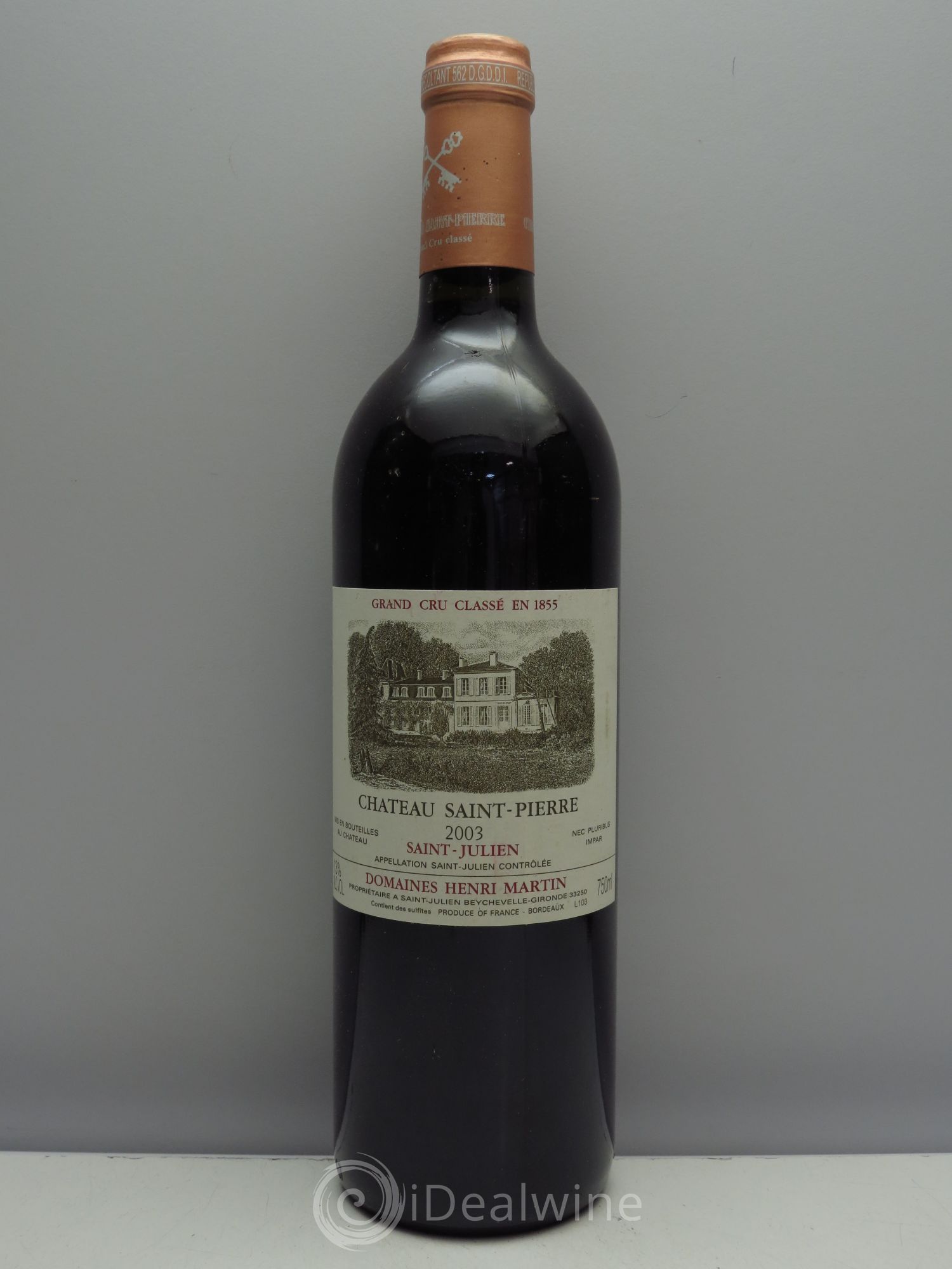 Château Saint-Pierre 4ème Grand Cru Classé 2003 - Lot de 1 bouteille - 0