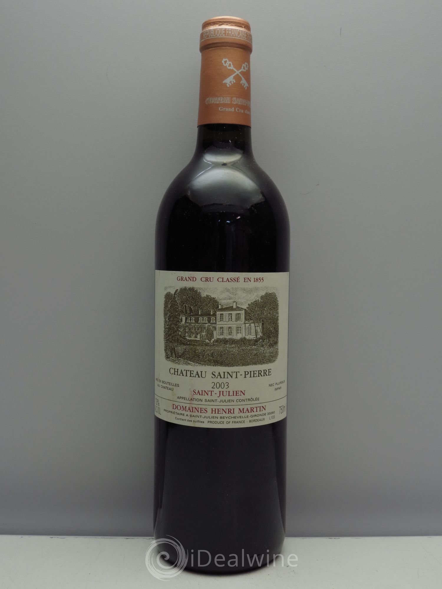Château Saint-Pierre 4ème Grand Cru Classé 2003 - Lot de 1 bouteille - 0