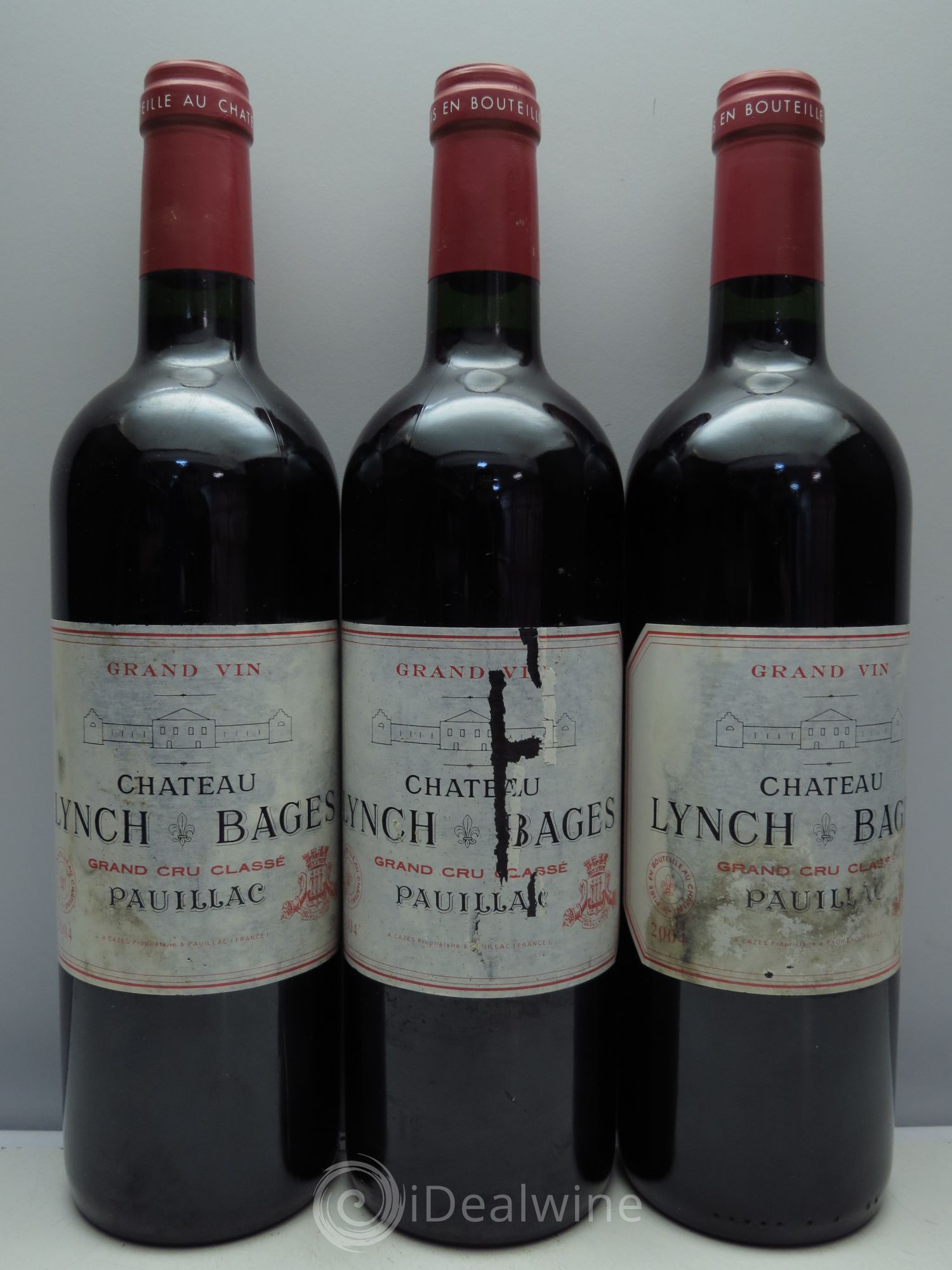 Château Lynch Bages 5ème Grand Cru Classé 2004 - Lot de 3 bouteilles - 0