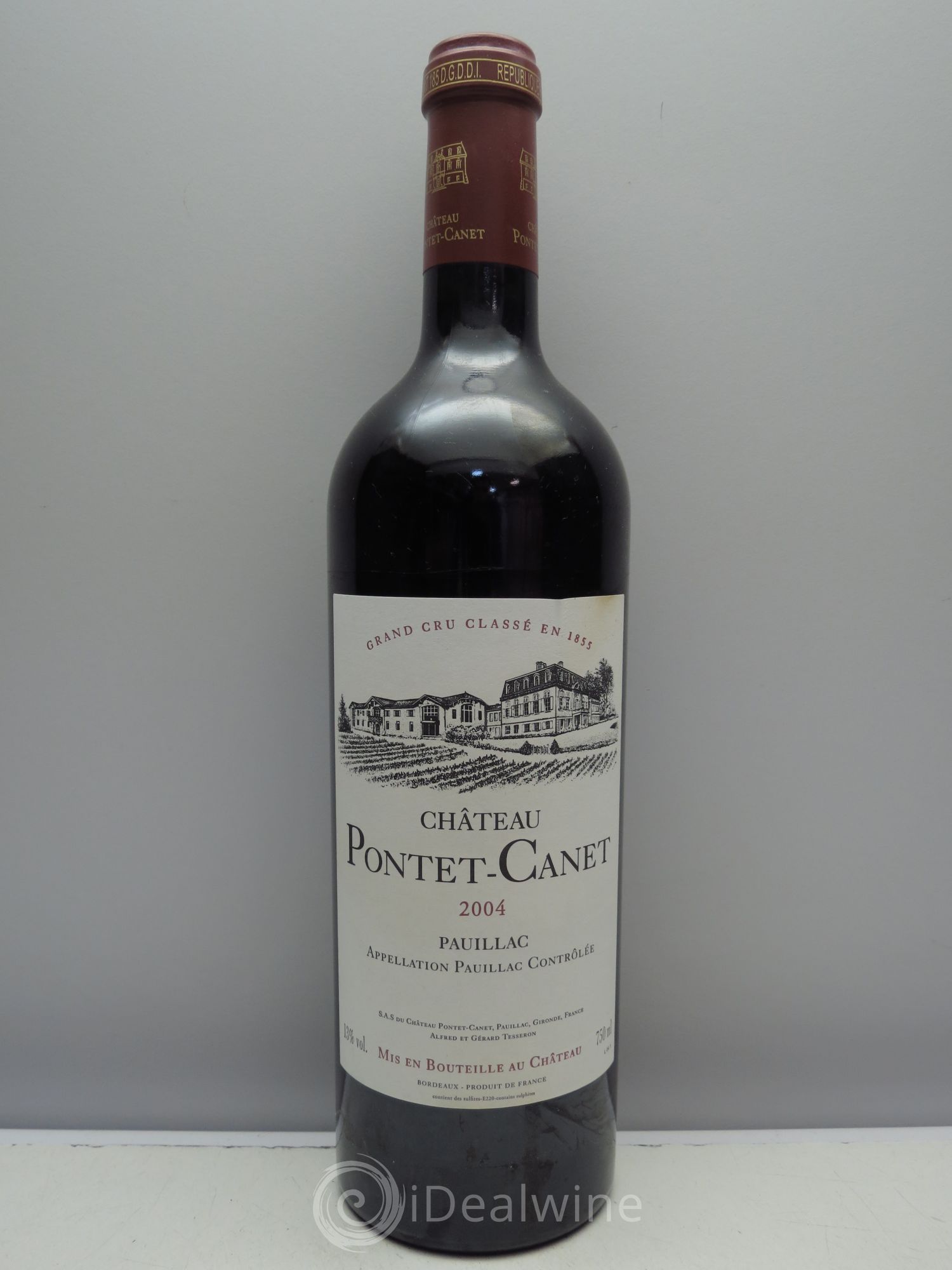 Château Pontet Canet 5ème Grand Cru Classé 2004 - Lot de 1 bouteille - 0