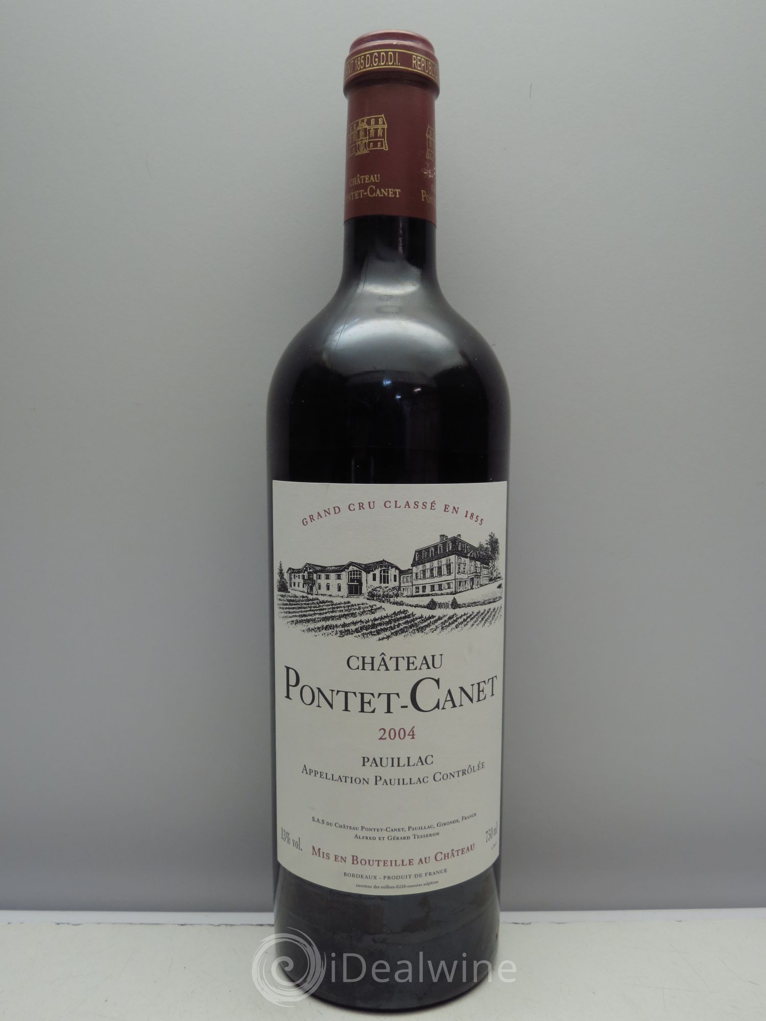 Château Pontet Canet 5ème Grand Cru Classé 2004 - Lot de 1 bouteille - 0
