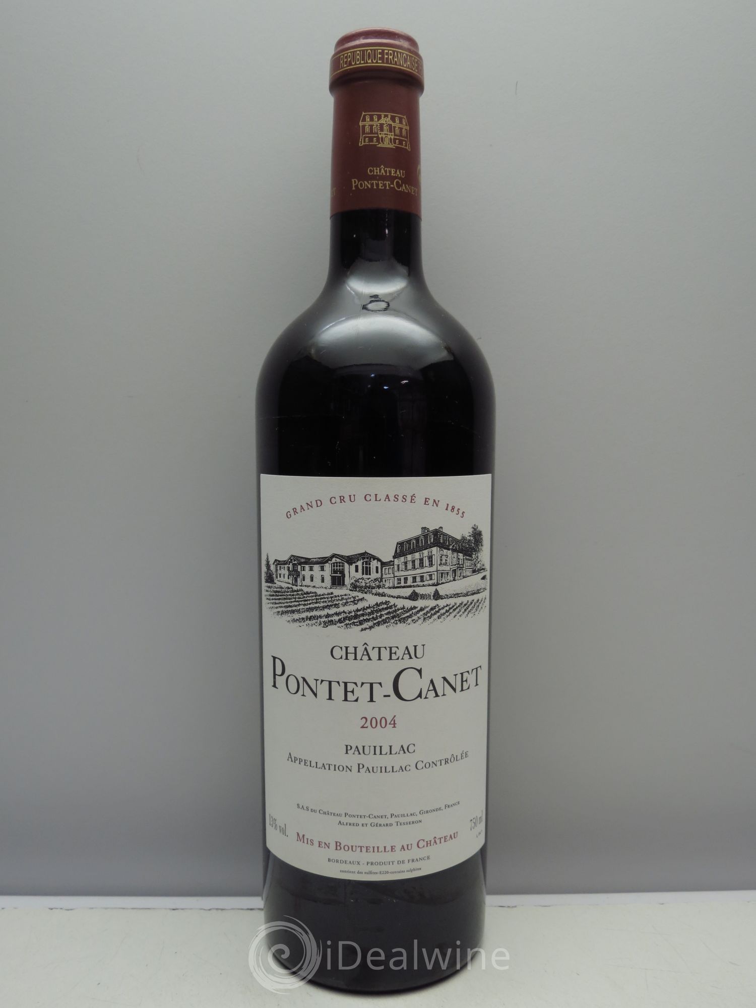 Château Pontet Canet 5ème Grand Cru Classé 2004 - Lot de 1 bouteille - 0