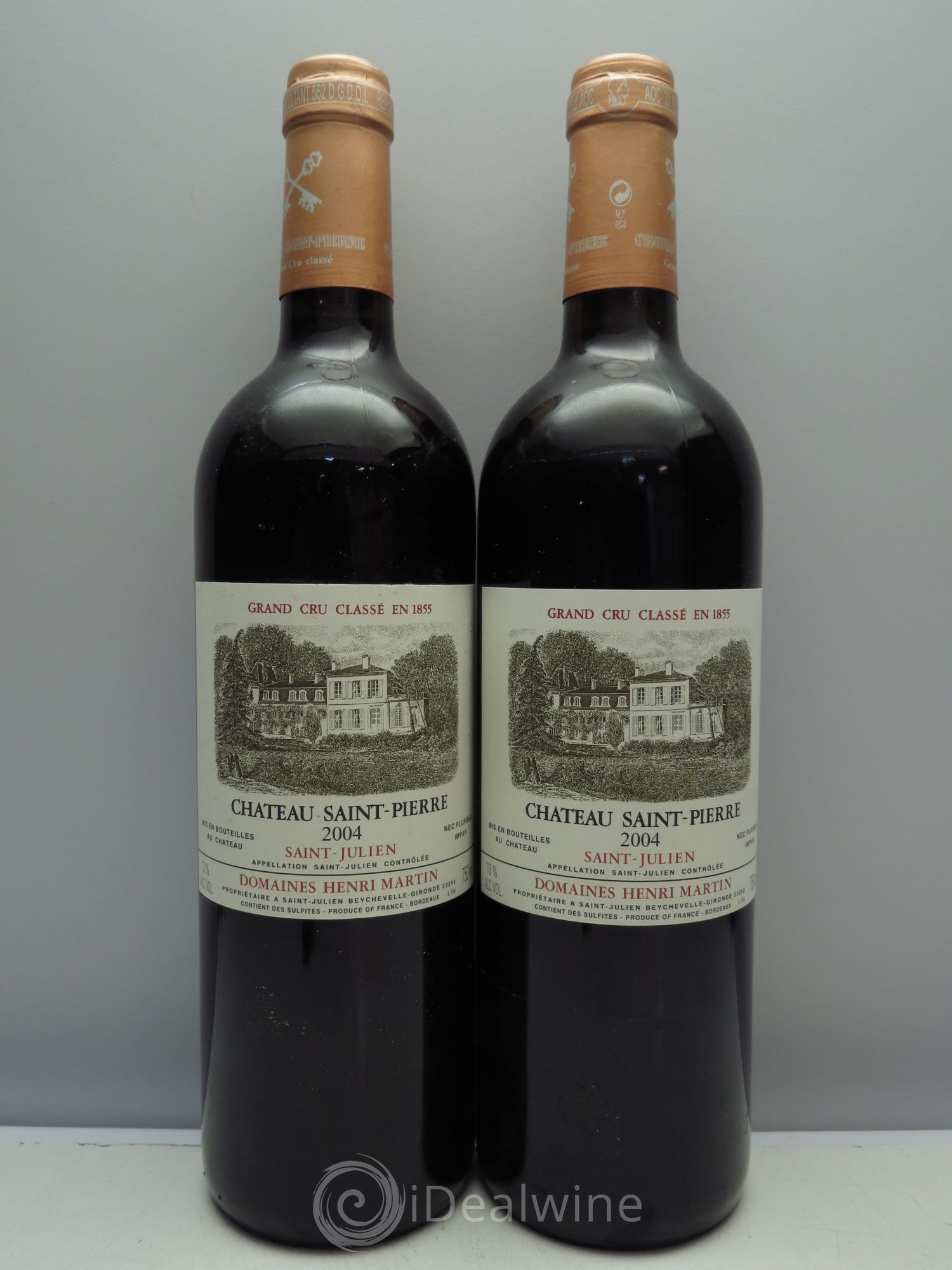 Château Saint-Pierre 4ème Grand Cru Classé 2004 - Lot de 2 bouteilles - 0