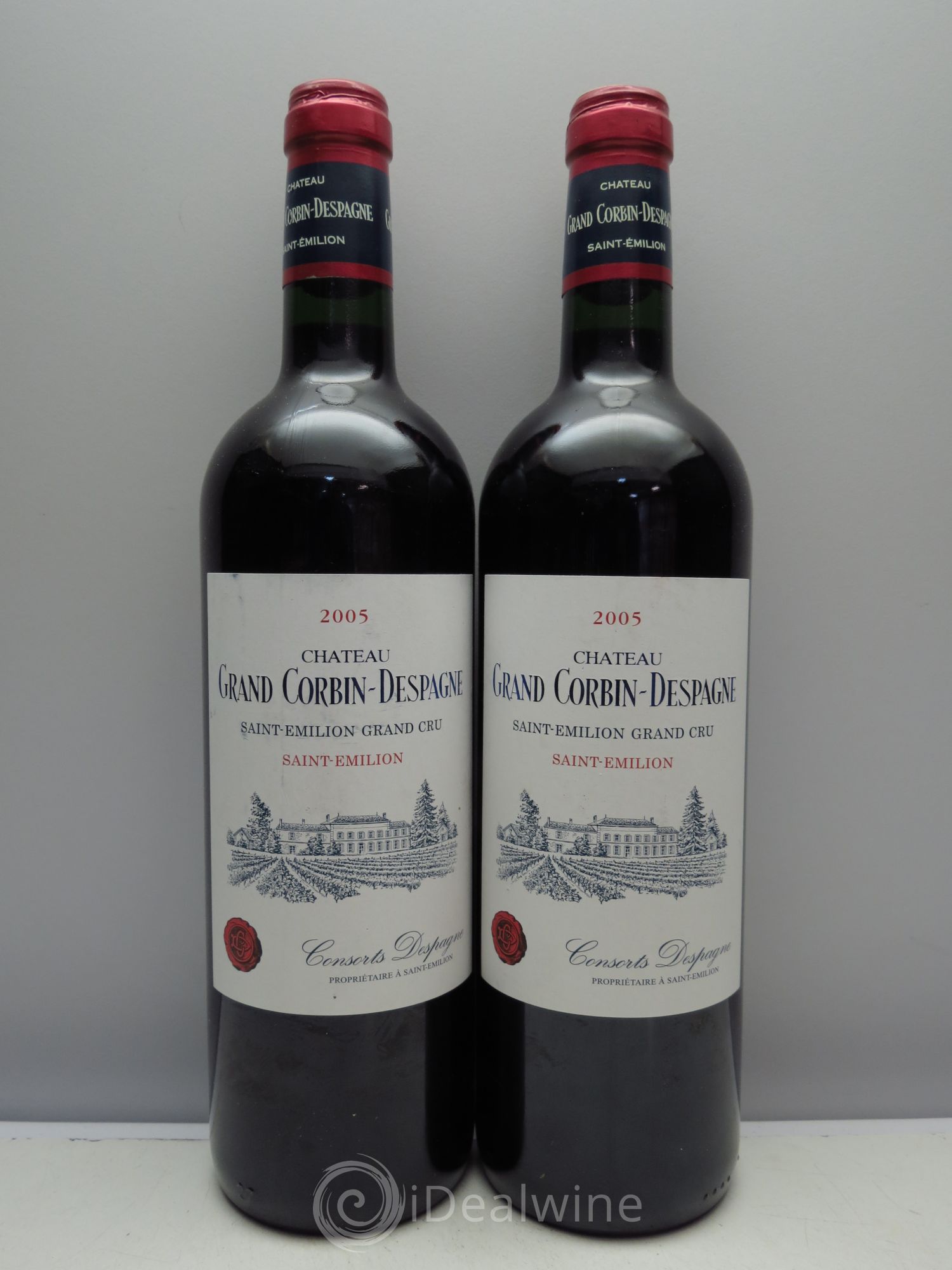 Château Grand Corbin Despagne Grand Cru Classé 2005 - Lot de 2 bouteilles - 0