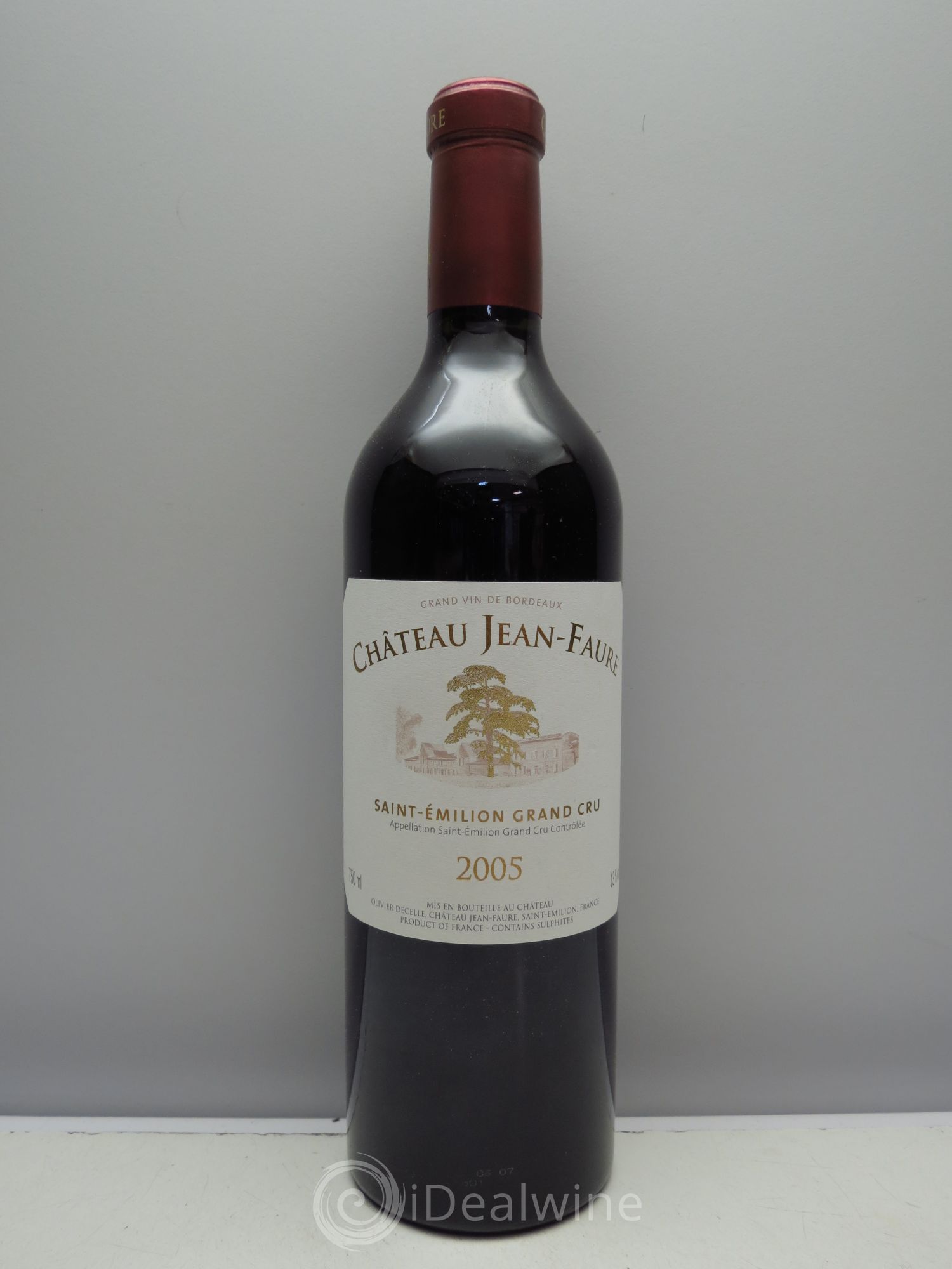 Château Jean Faure Grand Cru Classé 2005 - Lot de 1 bouteille - 0