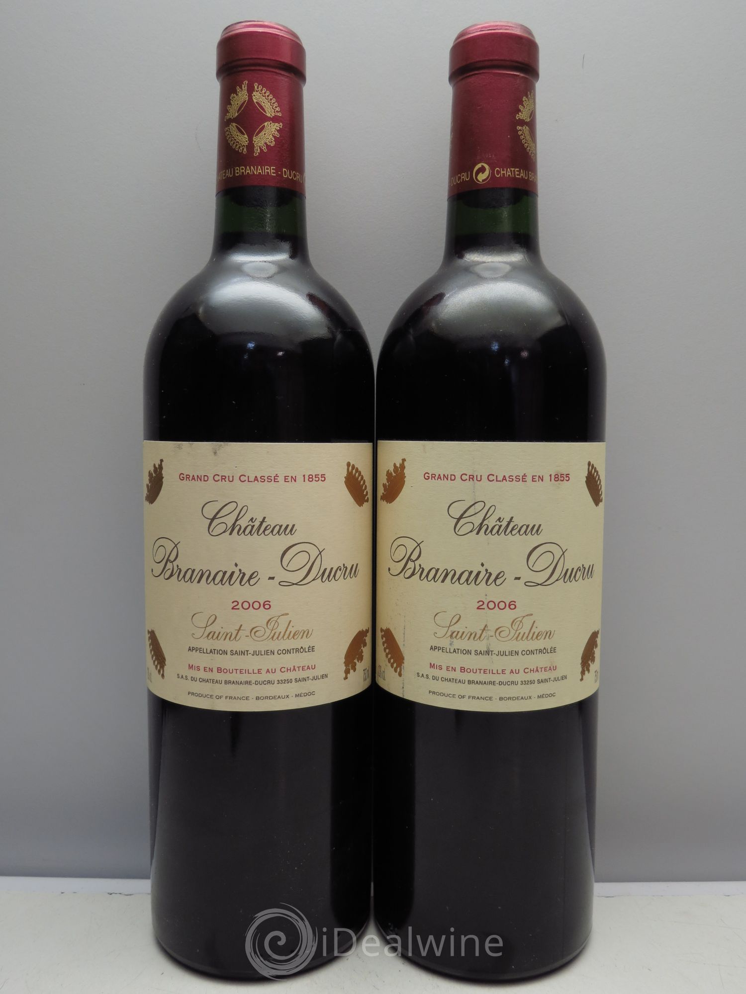 Château Branaire Ducru 4ème Grand Cru Classé 2006 - Lot de 2 bouteilles - 0