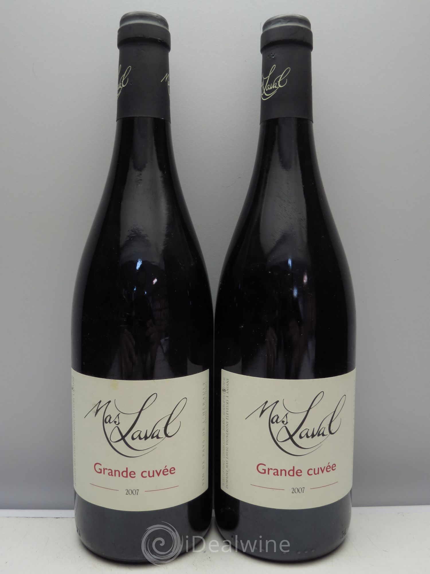 Pays d'Hérault Mas Laval Grande Cuvée 2007 - Posten von 2 Flaschen - 0