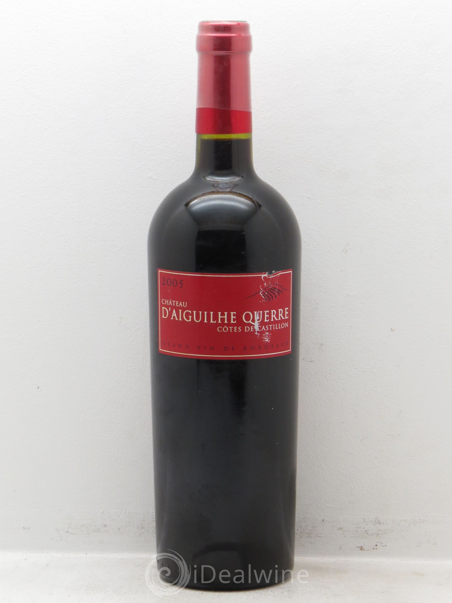 Castillon-Côtes-de-Bordeaux (Côtes-de-Castillon) Château Aiguille Domaine Querre 2005 - Posten von 1 Flasche - 0