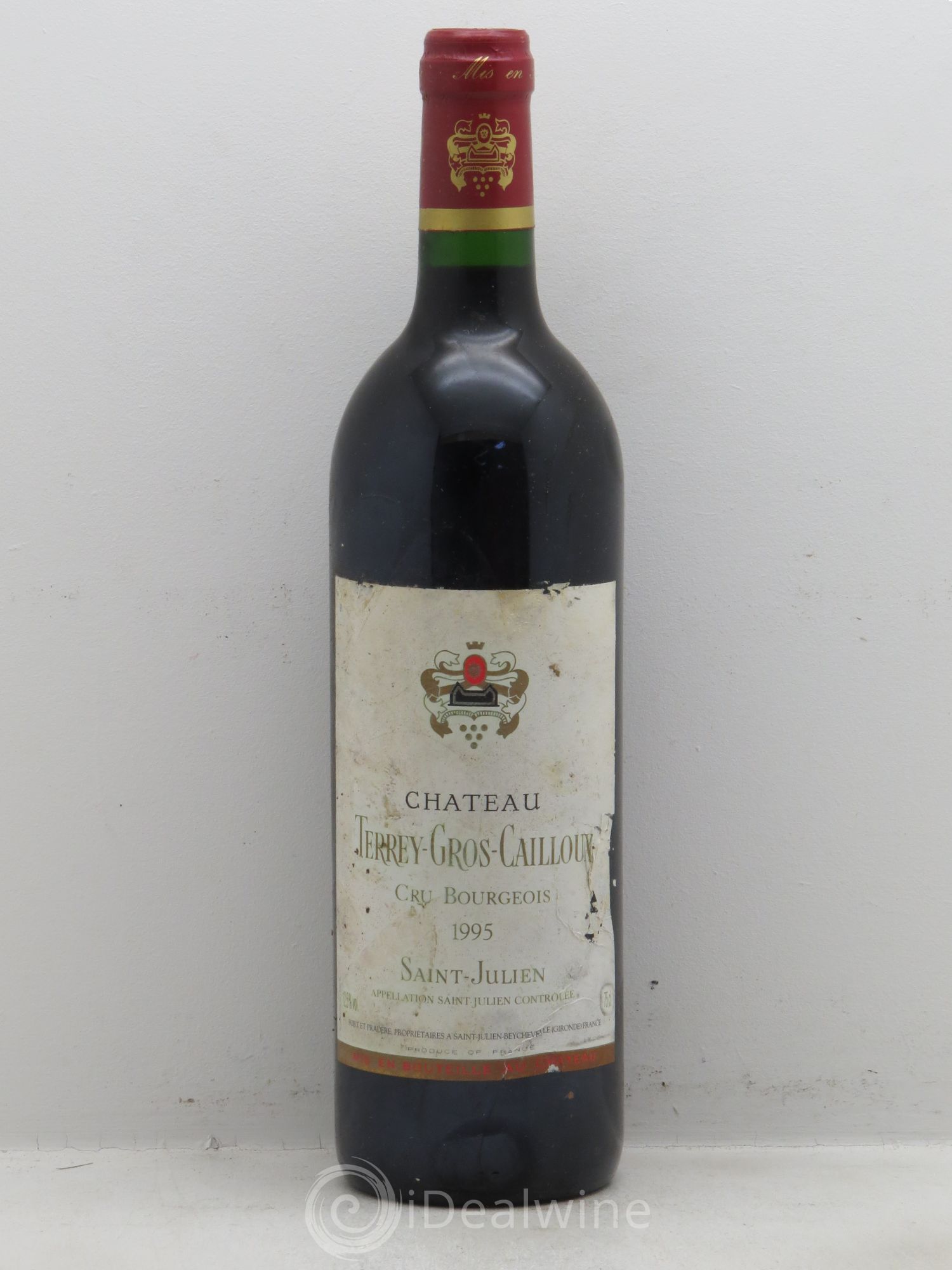 Château Terrey Gros Cailloux Cru Bourgeois 1995 - Lot de 1 bouteille - 0
