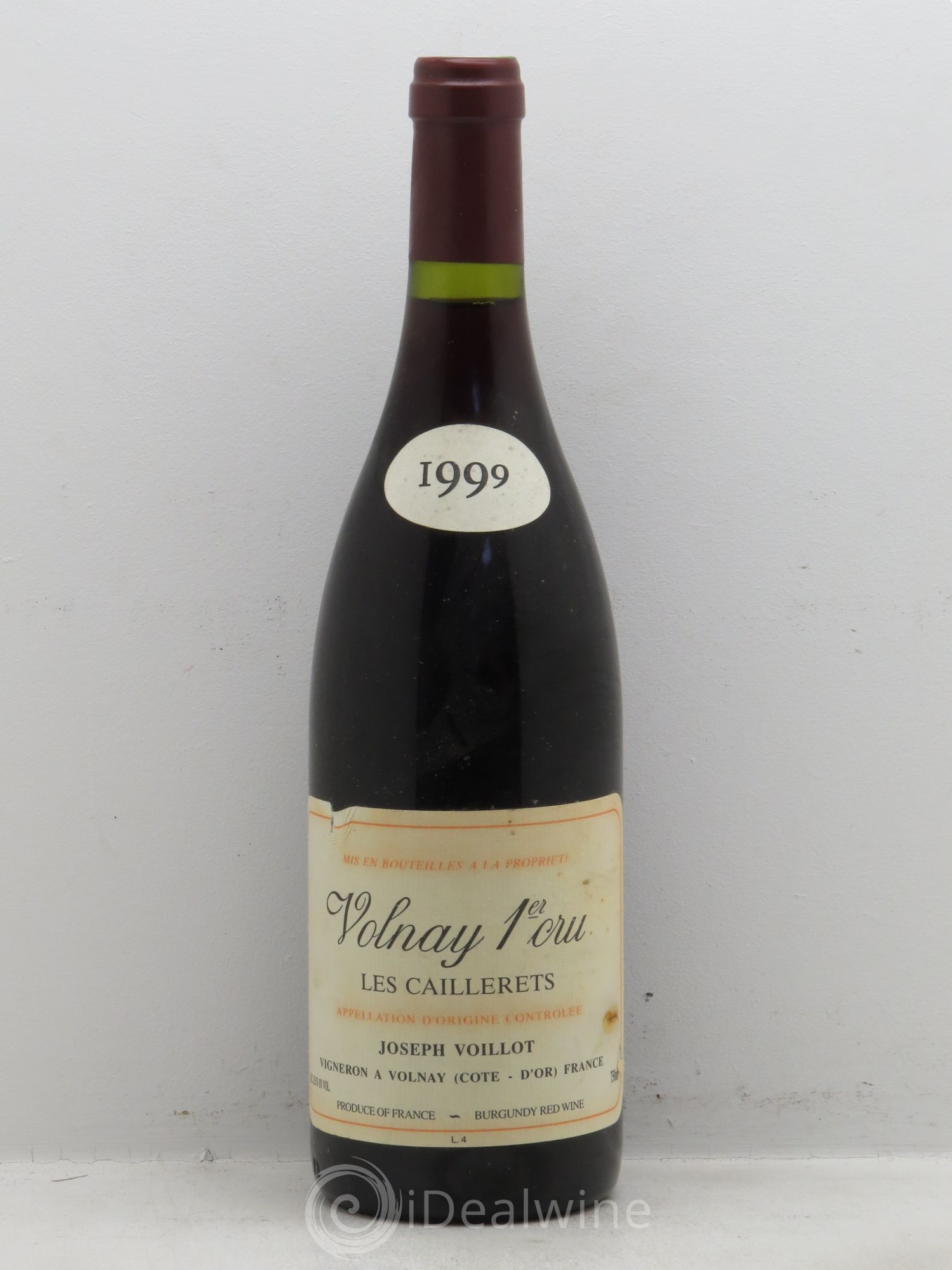 Volnay 1er Cru Domaine Joseph Voillot 1999 - Posten von 1 Flasche - 0
