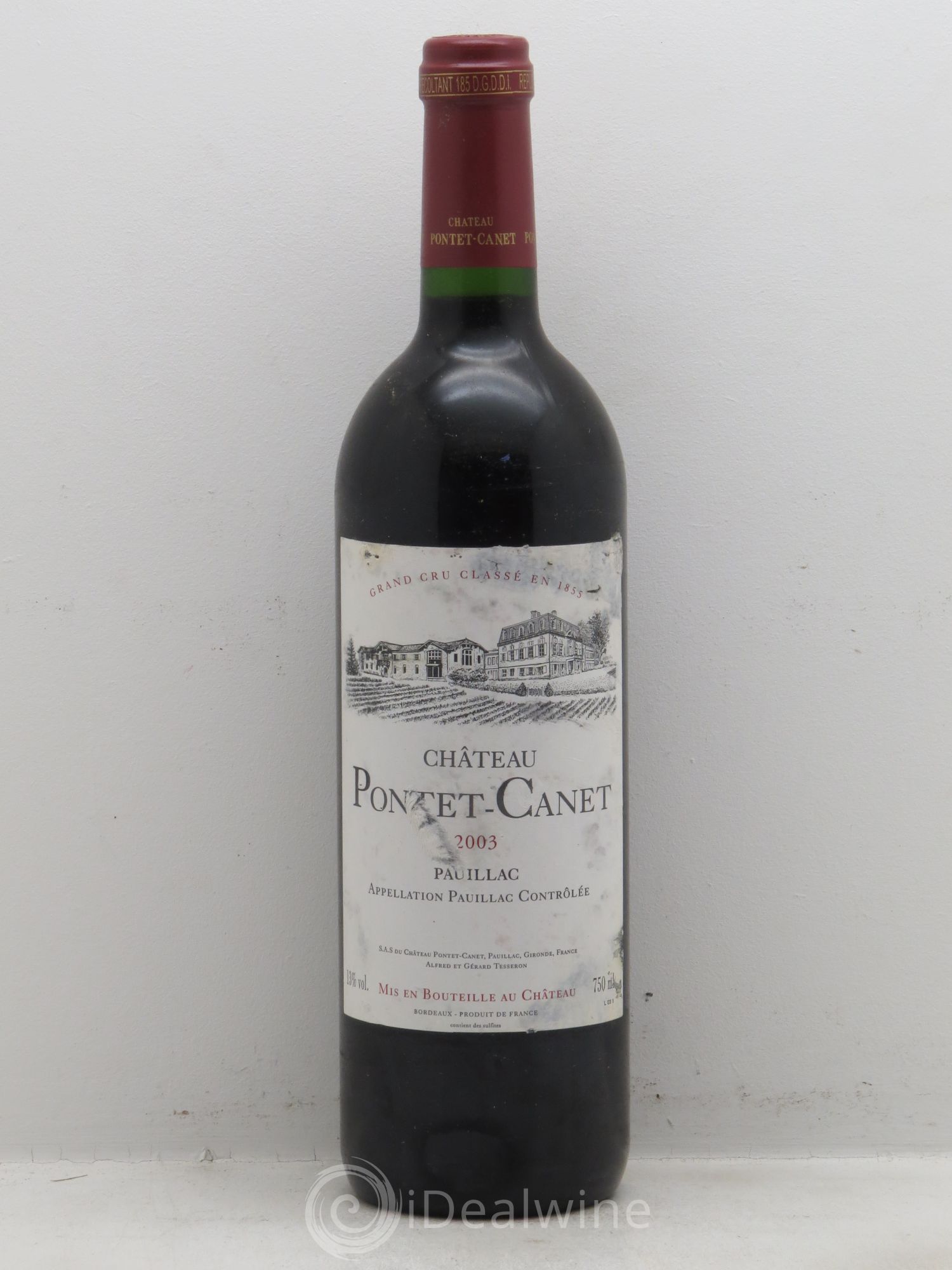 Château Pontet Canet 5ème Grand Cru Classé 2003 - Lot de 1 bouteille - 0