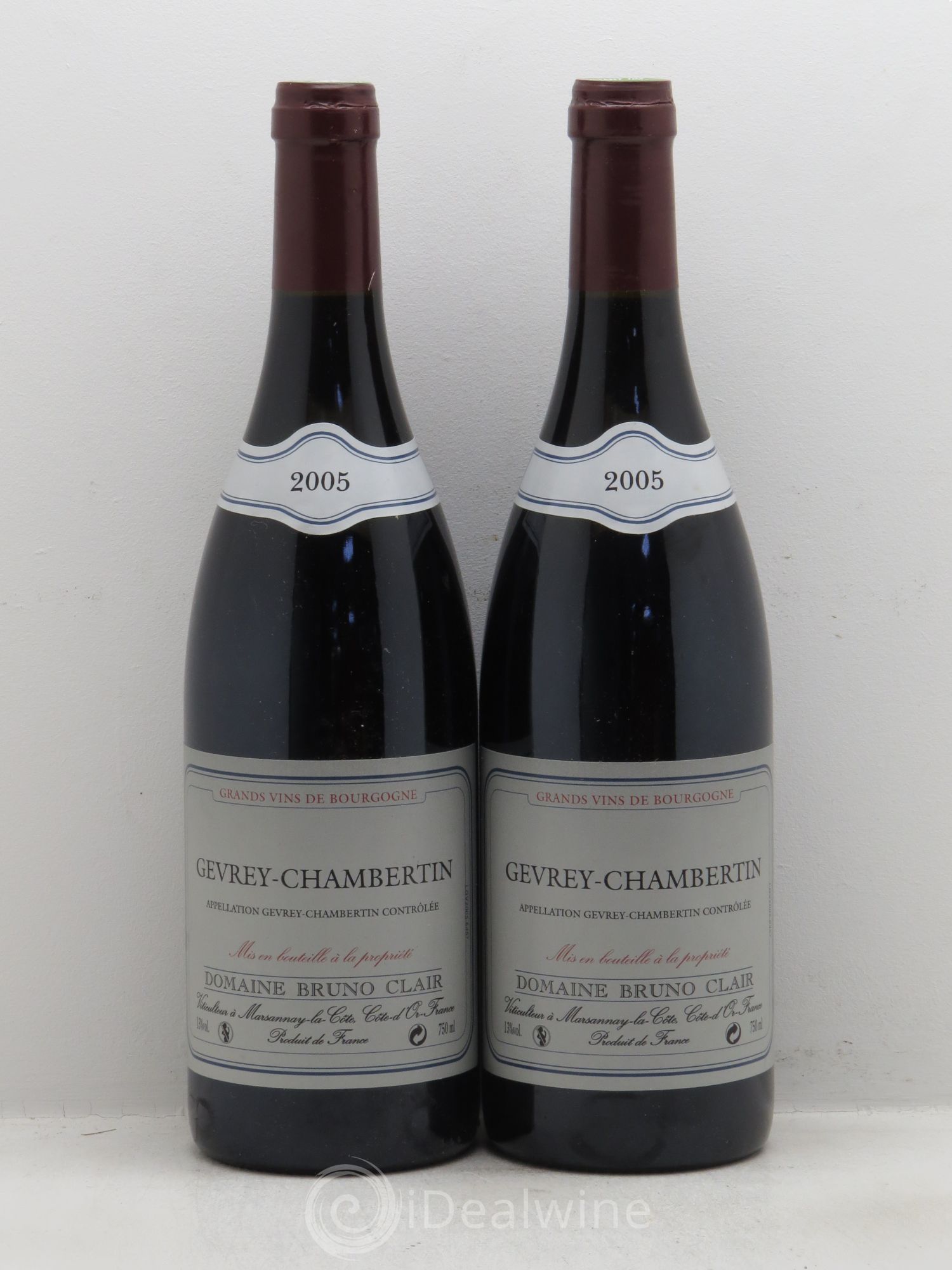 Gevrey-Chambertin Bruno Clair (Domaine) 2005 - Lot de 2 bouteilles - 0
