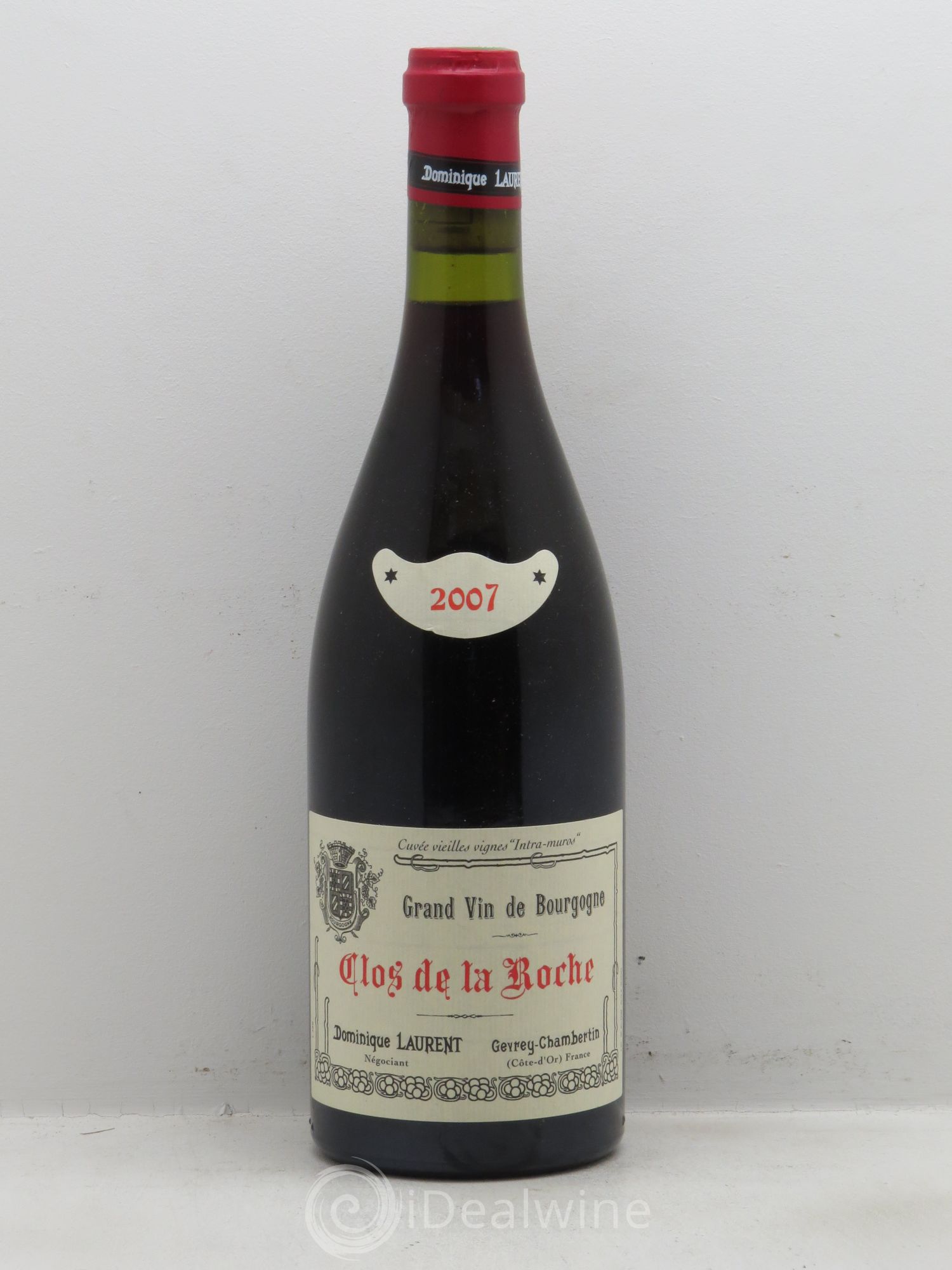 Clos de la Roche Grand Cru Vieilles vignes Intra-muros Dominique Laurent 2007 - Lot de 1 bouteille - 0