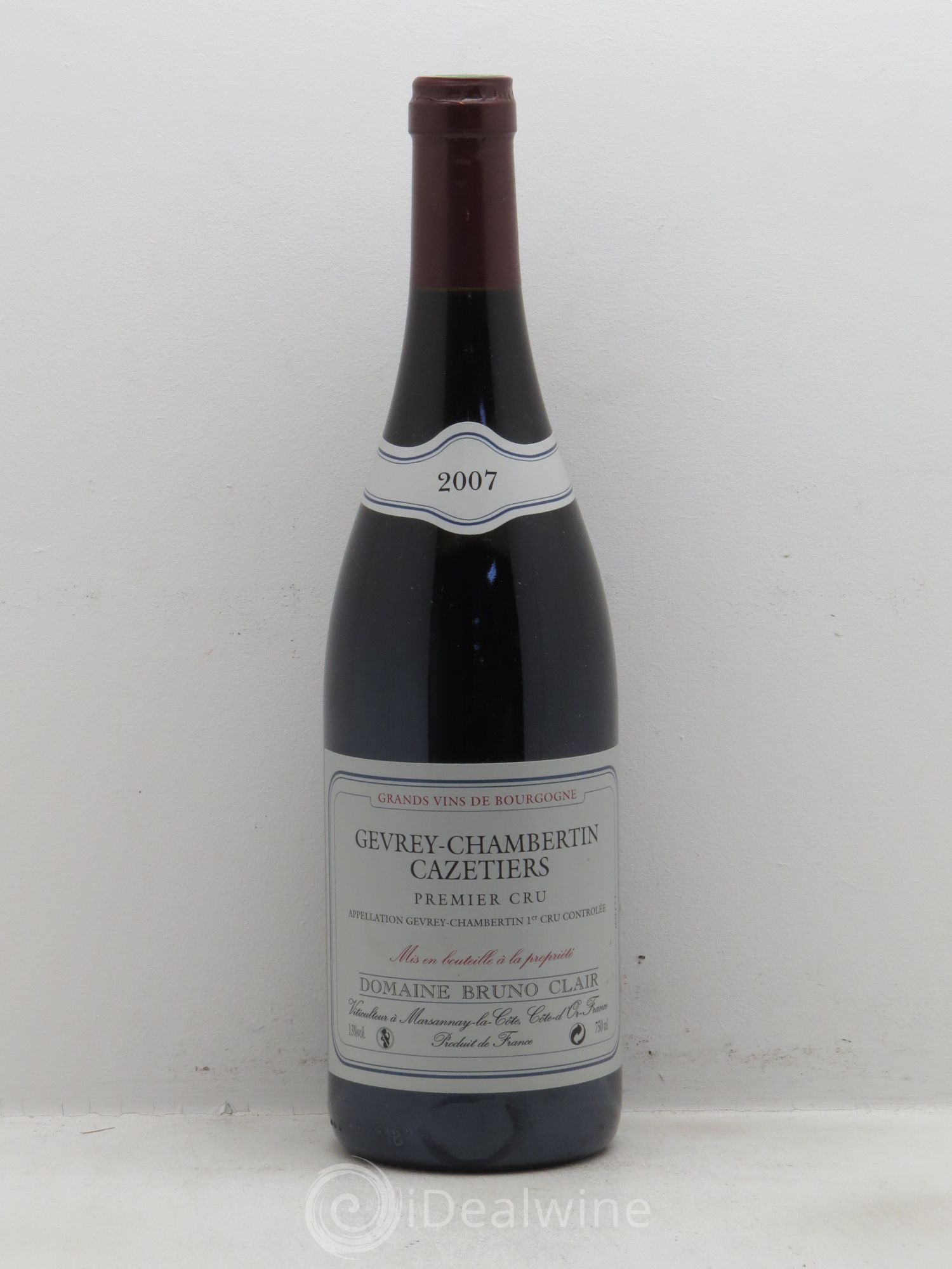 Gevrey-Chambertin 1er Cru Les Cazetiers Bruno Clair (Domaine) 2007 - Lot de 1 bouteille - 0