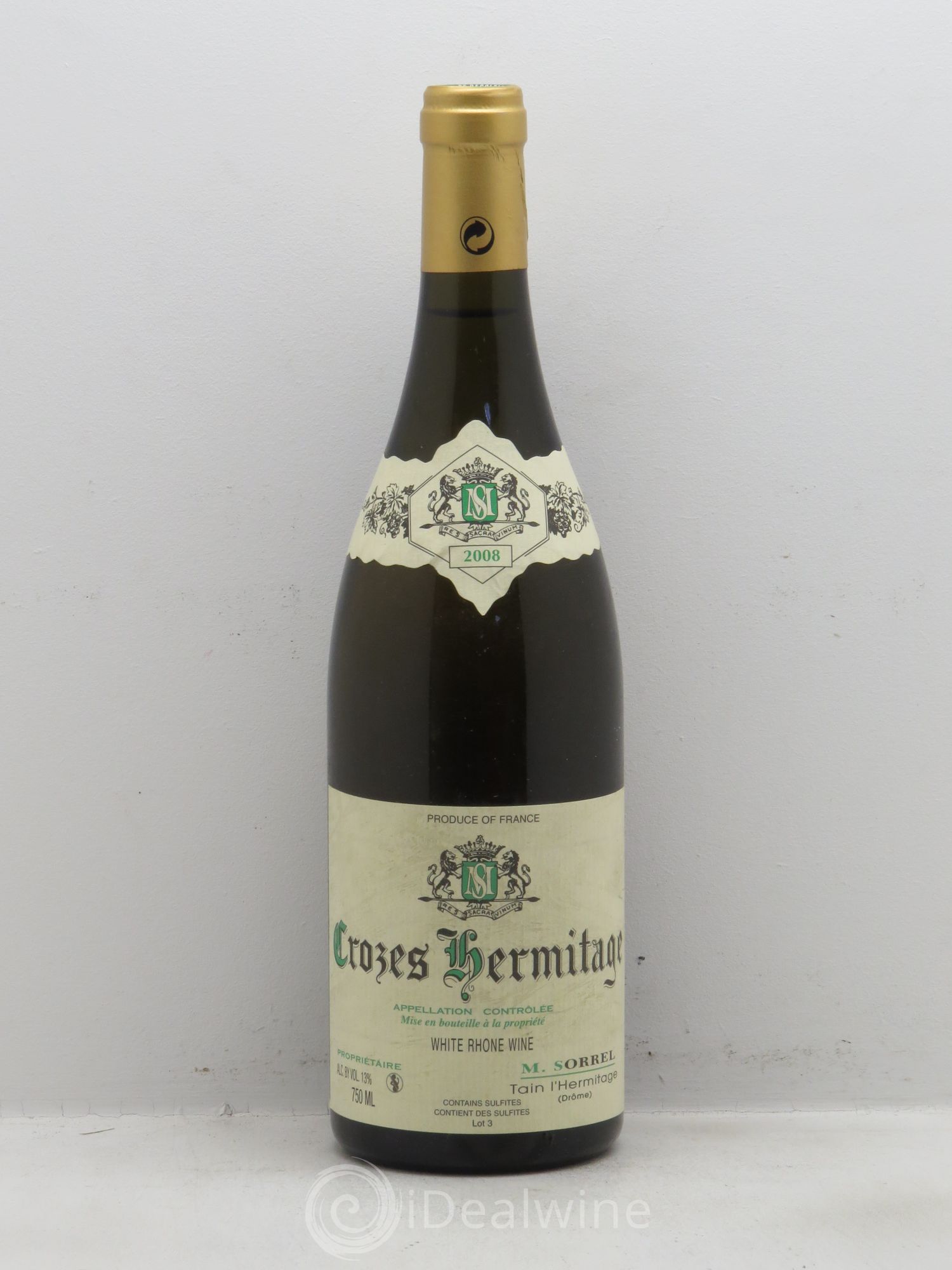 Crozes-Hermitage Domaine Marc Sorel 2008 - Posten von 1 Flasche - 0