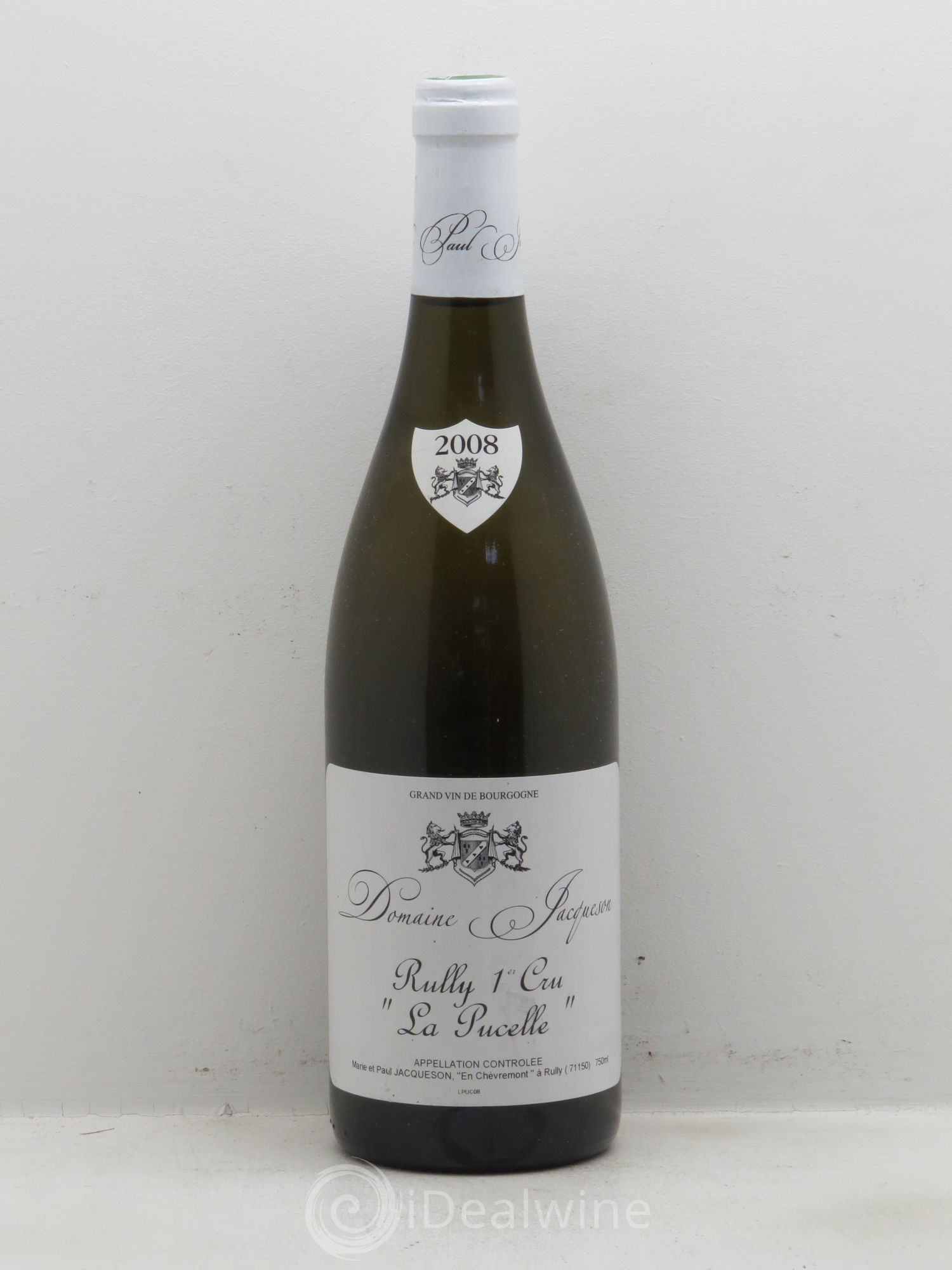 Rully 1er Cru La Pucelle Paul & Marie Jacqueson 2008 - Lot de 1 bouteille - 0
