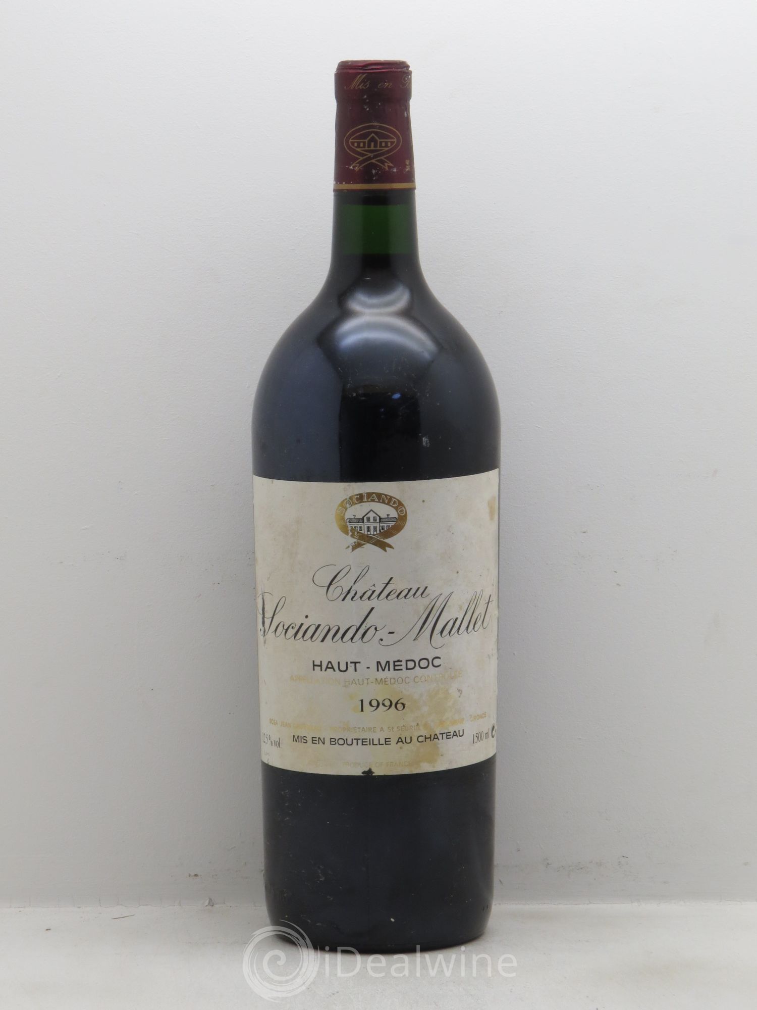 Château Sociando Mallet 1996 - Lot de 1 magnum - 0