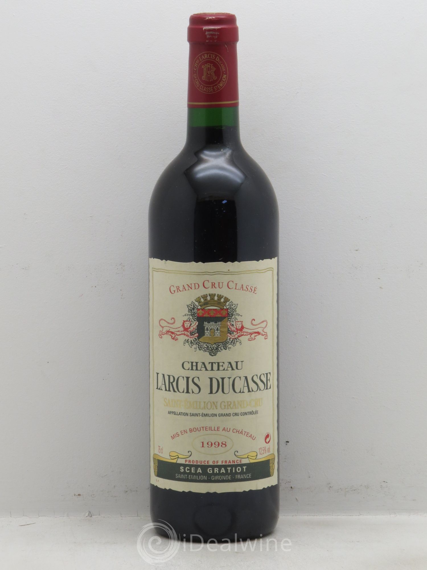 Château Larcis Ducasse 1er Grand Cru Classé B 1998 - Lot de 1 bouteille - 0