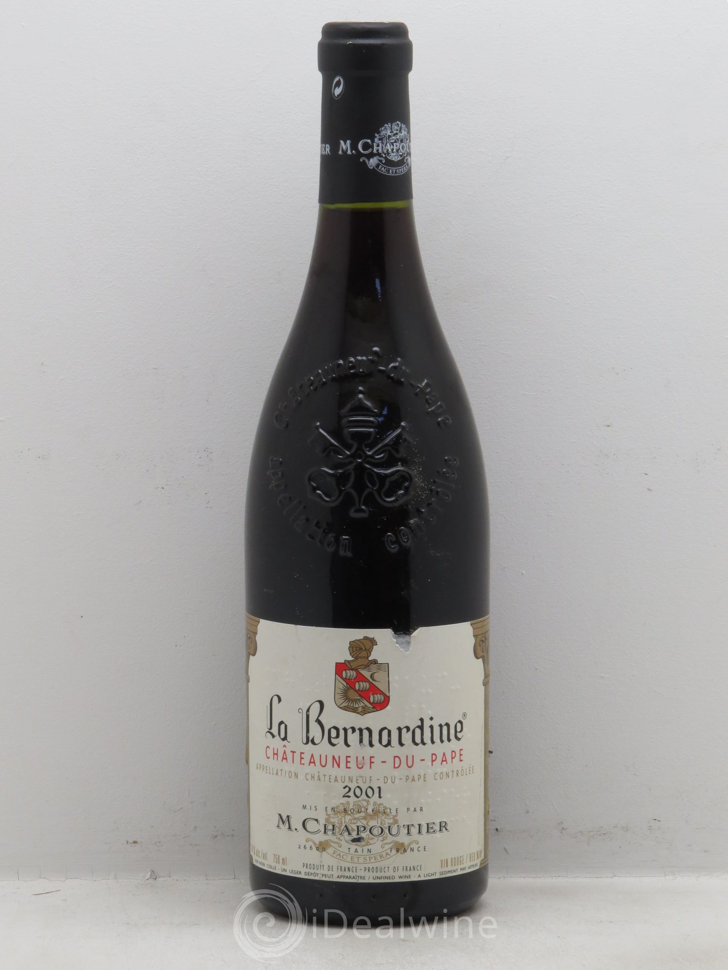 Châteauneuf-du-Pape La Bernardine Chapoutier 2001 - Lot de 1 bouteille - 0