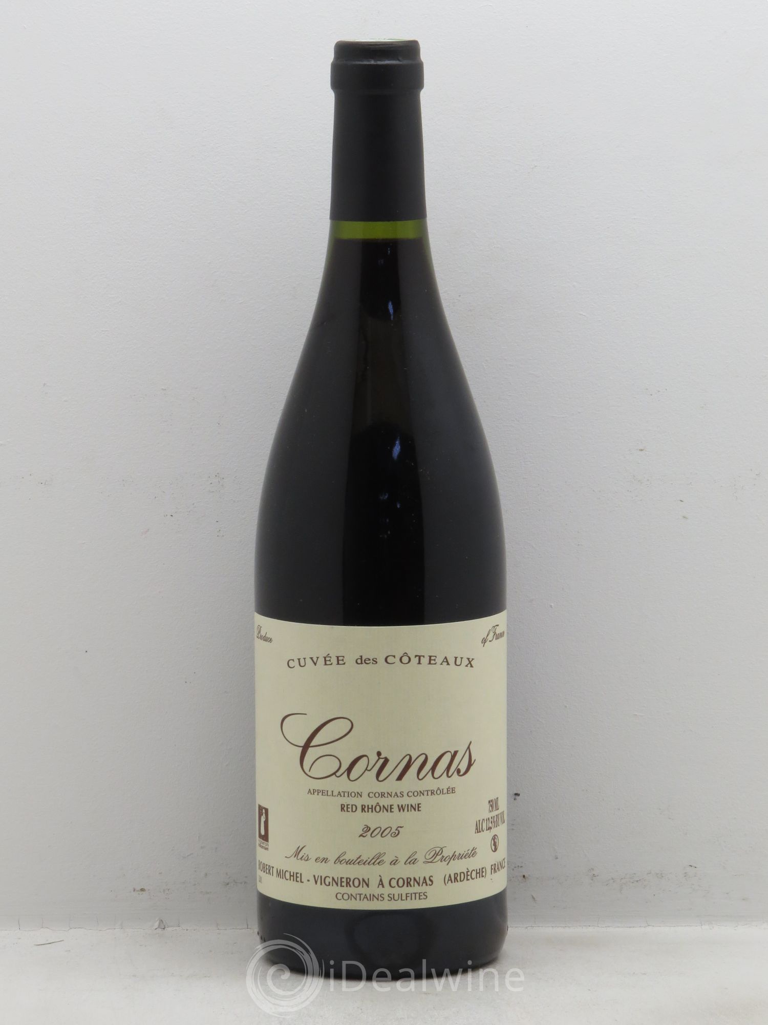 Cornas Cuvée des Coteaux Robert Michel 2005 - Lot de 1 bouteille - 0