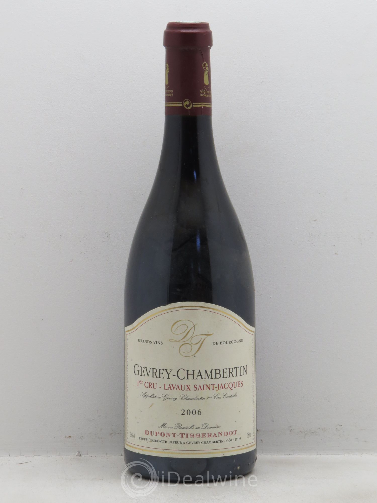 Gevrey-Chambertin 1er Cru Lavaux Saint-Jacques Dupont-Tisserandot (Domaine) 2006 - Lot de 1 bouteille - 0