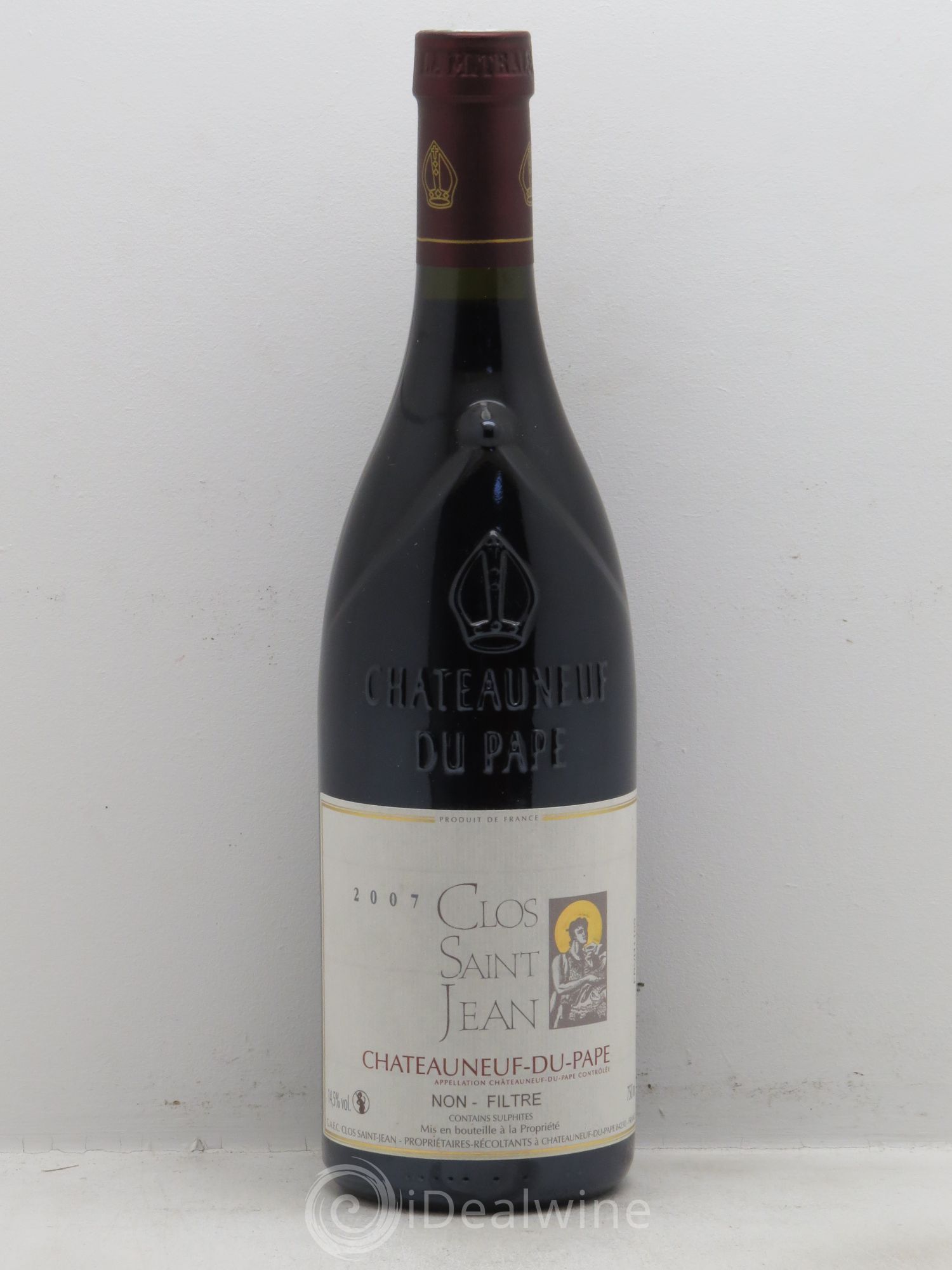 Châteauneuf-du-Pape Clos Saint-Jean Pascal et Vincent Maurel 2007 - Lot de 1 bouteille - 0