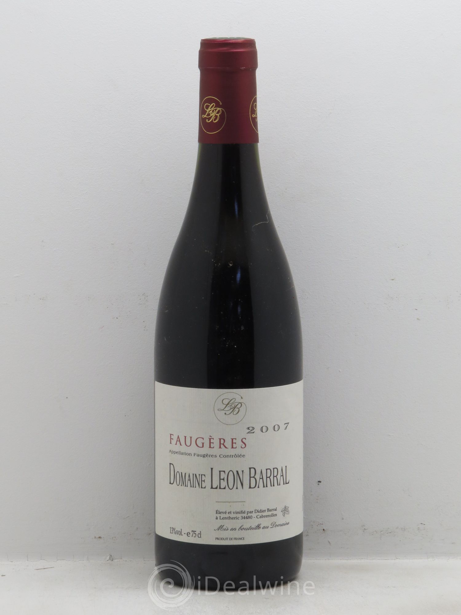 Faugères Domaine Léon Barral 2007 - Lot de 1 bouteille - 0