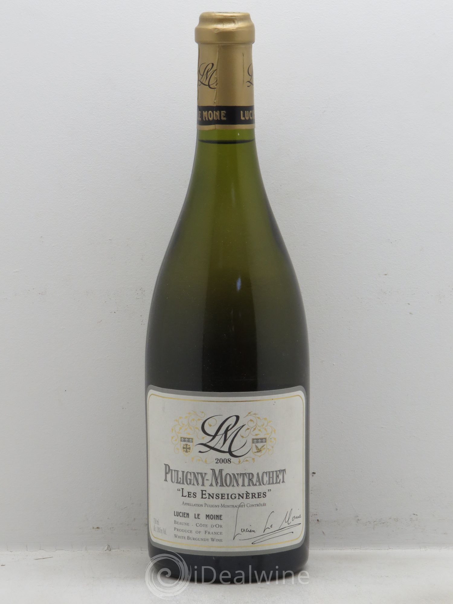 Puligny-Montrachet 1er Cru Les Enseignères Lucien Le moine 2008 - Lotto di 1 bottiglia - 0