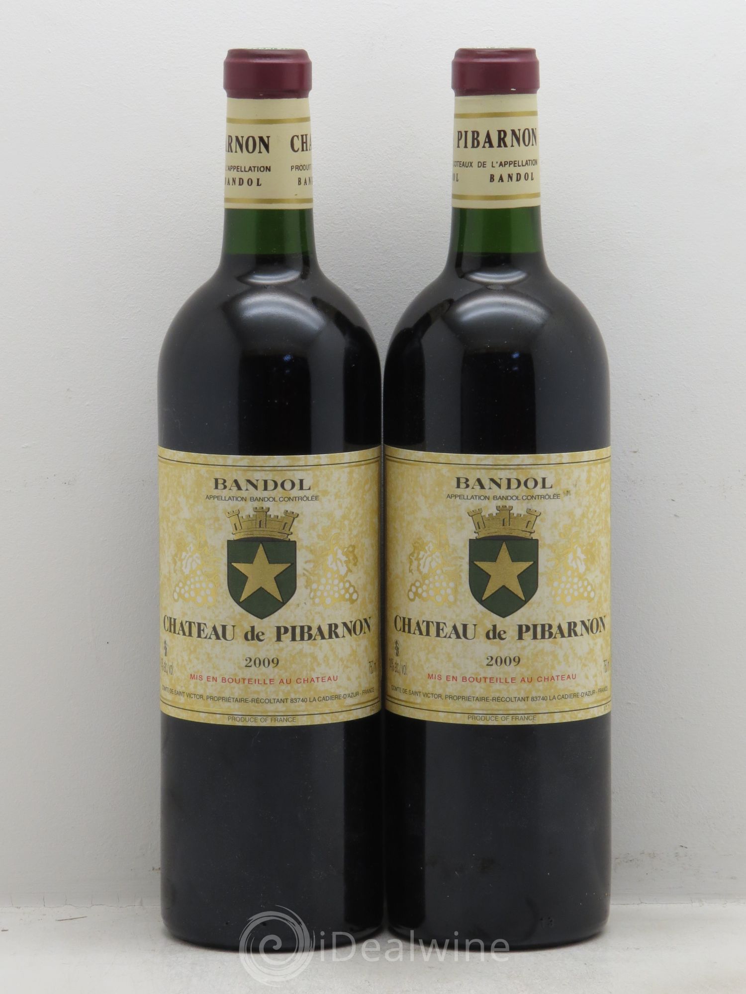 Bandol Château de Pibarnon Comte de Saint-Victor 2009 - Lot de 2 bouteilles - 0