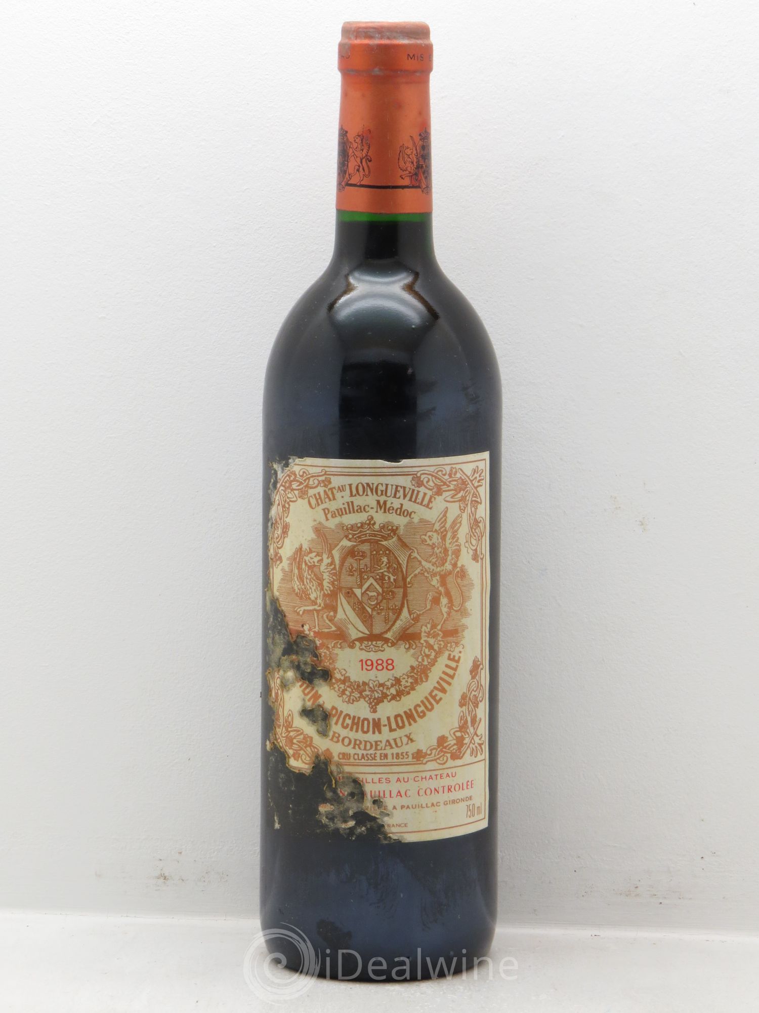 Pichon Longueville Baron 2ème Grand Cru Classé 1988 - Lot de 1 bouteille - 0