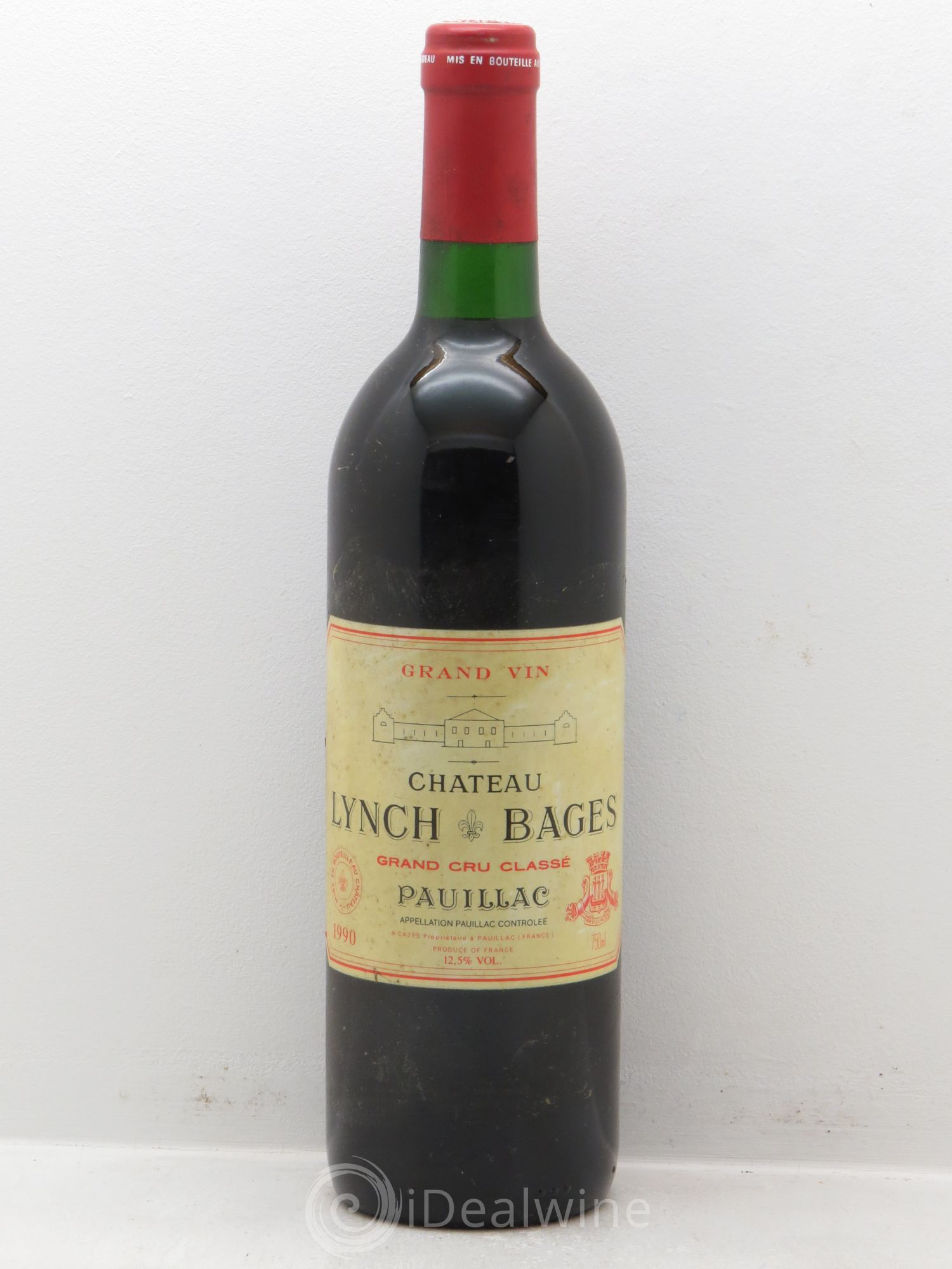 Château Lynch Bages 5ème Grand Cru Classé 1990 - Lot de 1 bouteille - 0