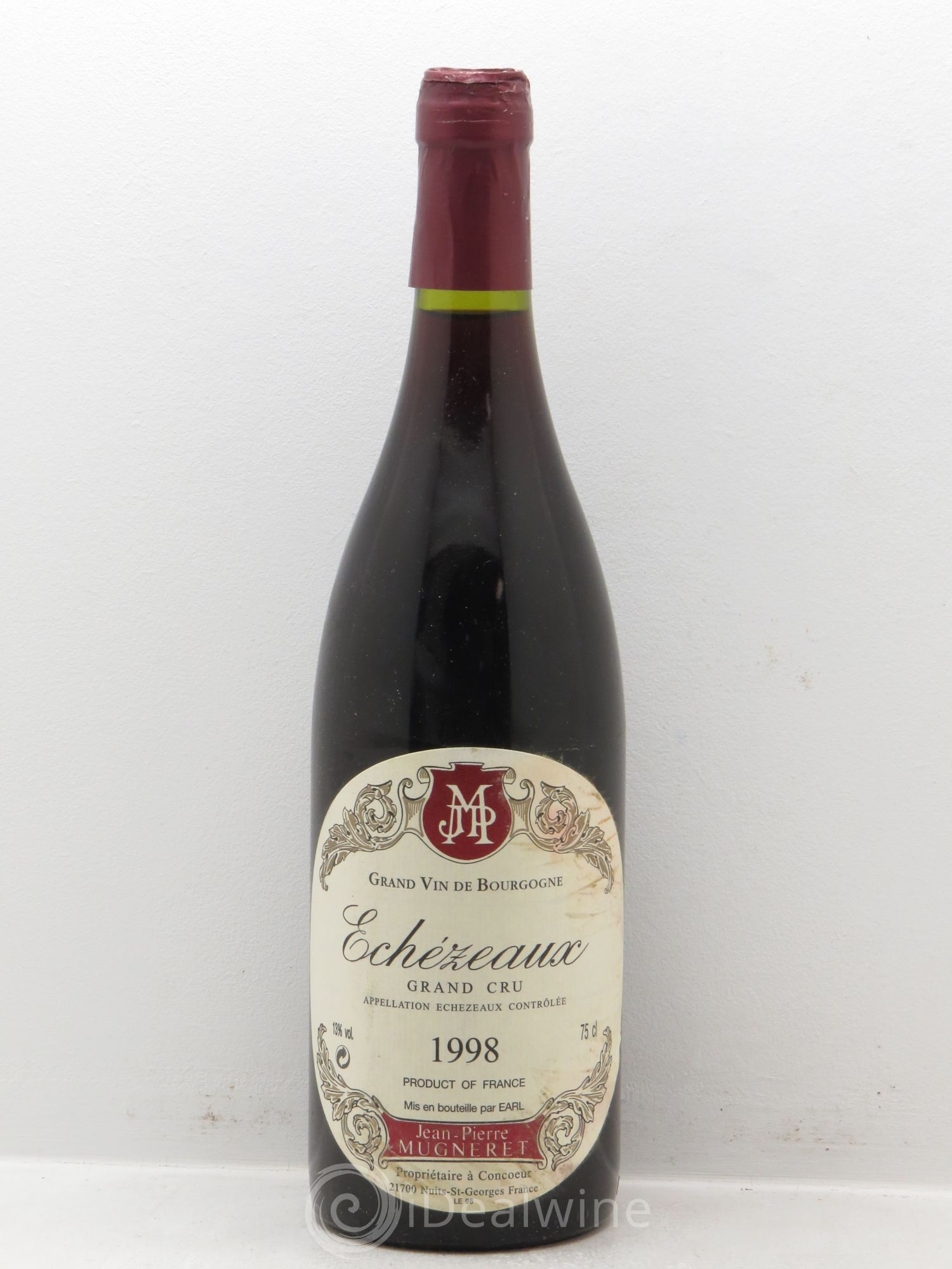 Echezeaux Grand Cru Domaine Jean Pierre Mugneret 1998 - Lot de 1 bouteille - 0