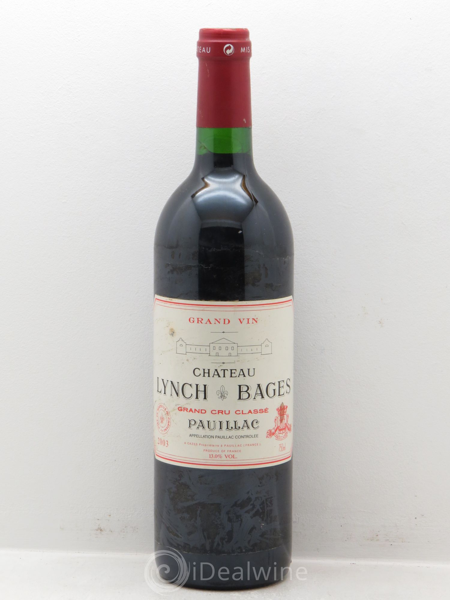 Château Lynch Bages 5ème Grand Cru Classé 2003 - Lot de 1 bouteille - 0