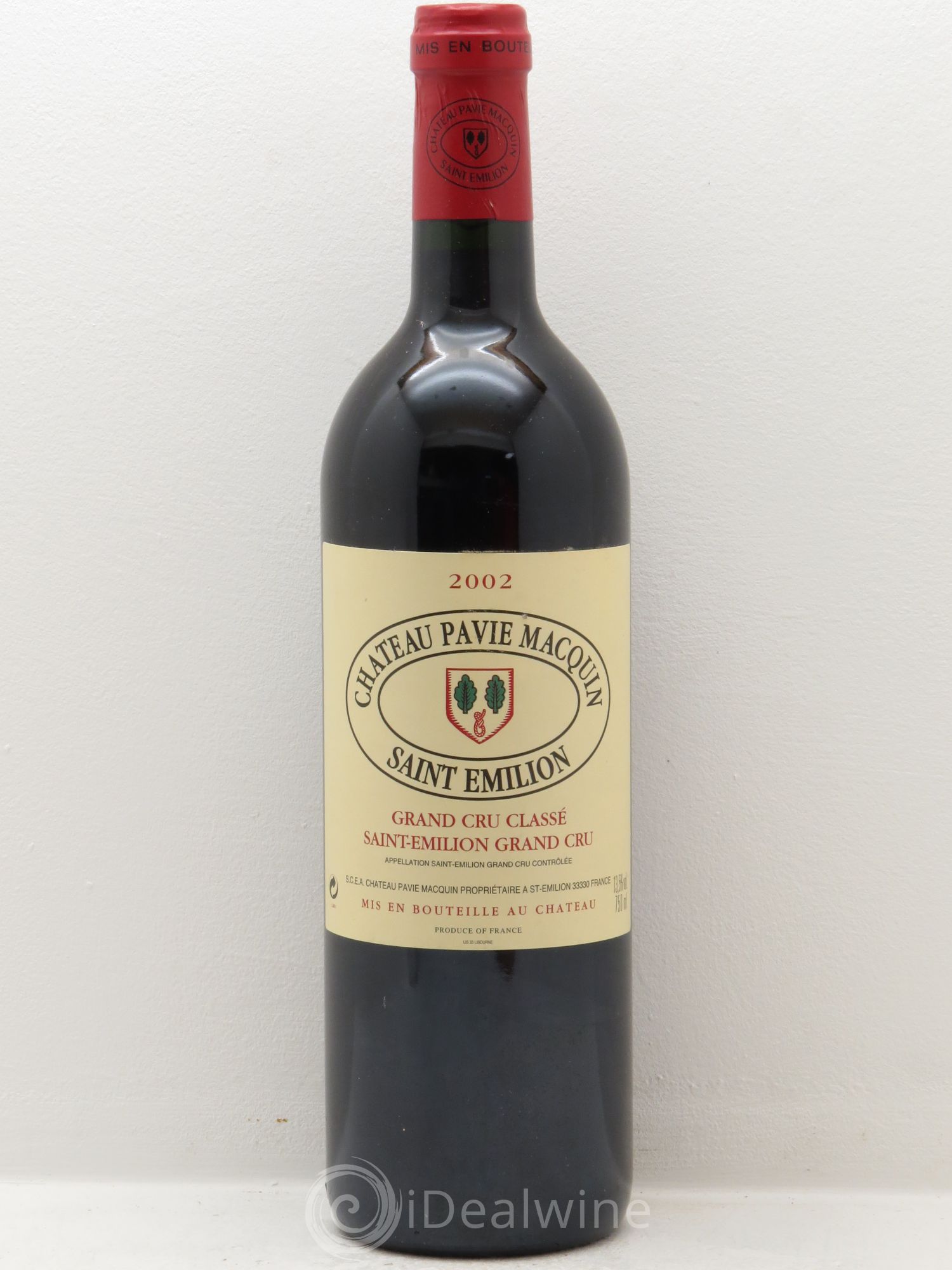Château Pavie Macquin 1er Grand Cru Classé B 2002 - Lot de 1 bouteille - 0