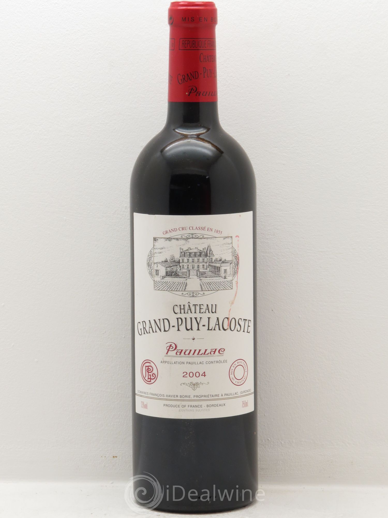 Château Grand Puy Lacoste 5ème Grand Cru Classé 2004 - Lot de 1 bouteille - 0