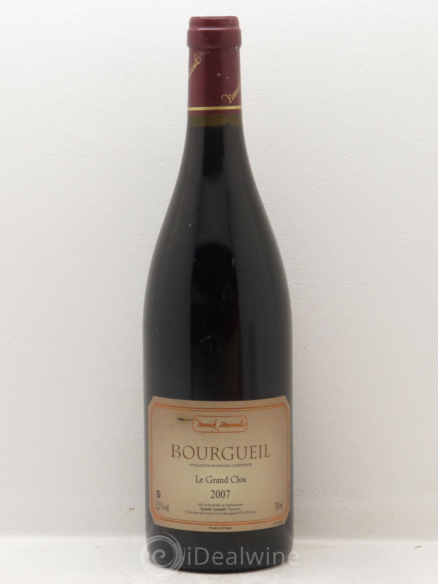Bourgueil Grand Clos Yannick Amirault (Domaine) 2007 - Lot de 1 bouteille - 0