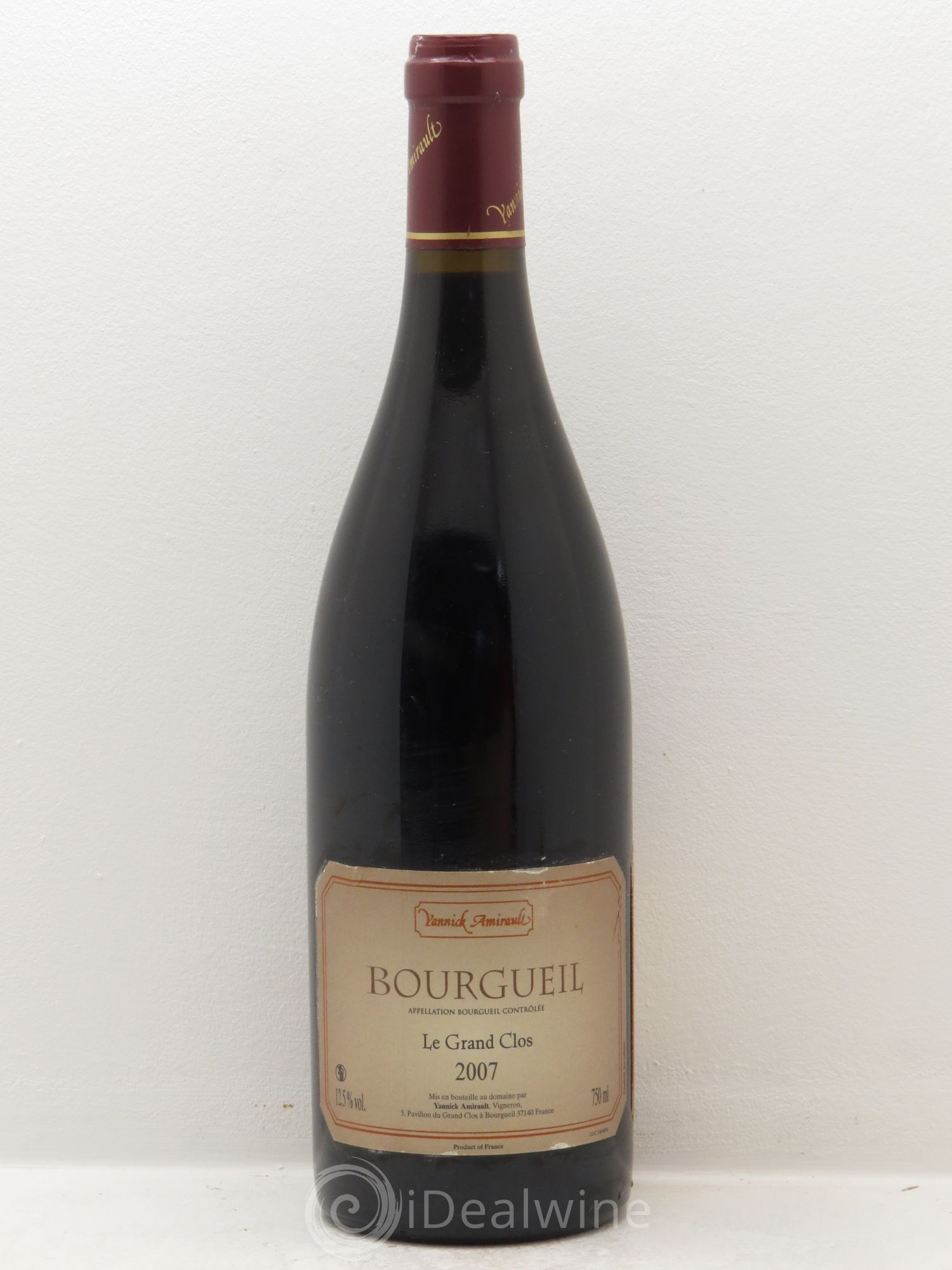 Bourgueil Grand Clos Yannick Amirault (Domaine) 2007 - Lot de 1 bouteille - 1