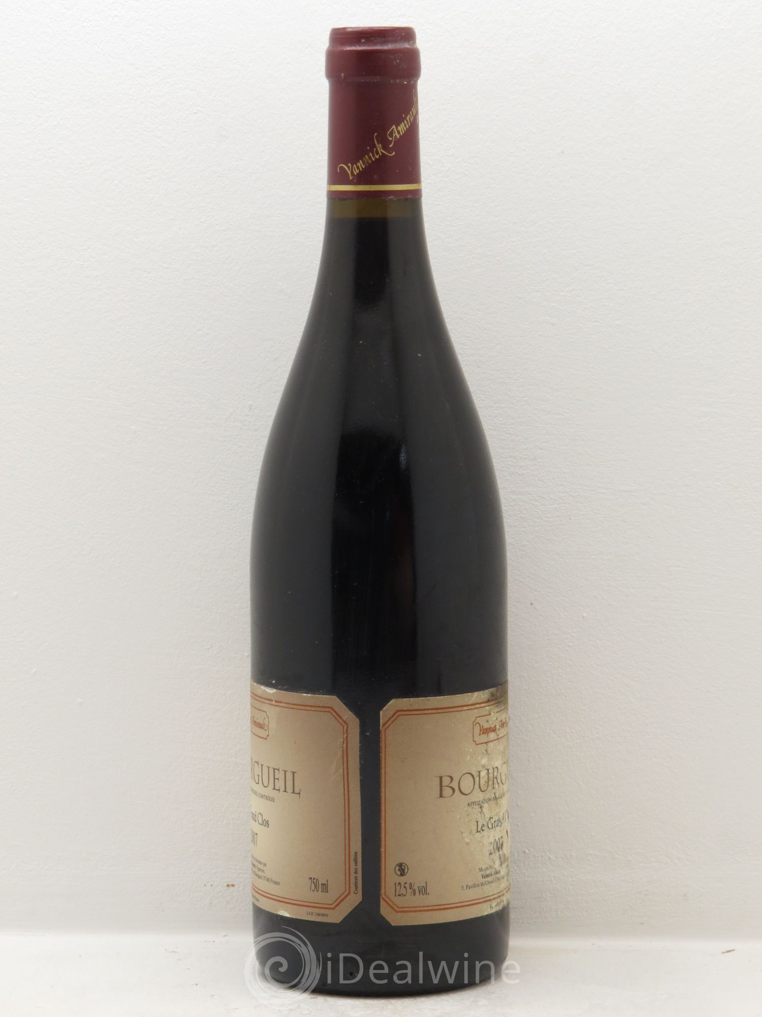 Bourgueil Grand Clos Yannick Amirault (Domaine) 2007 - Lot de 1 bouteille - 2